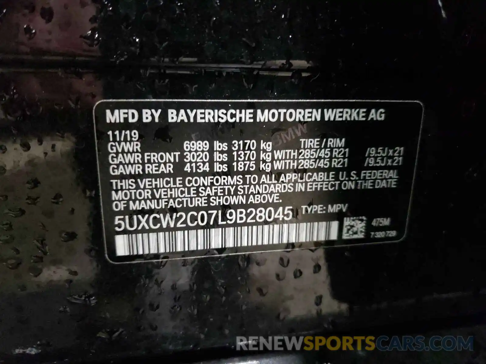 10 Фотография поврежденного автомобиля 5UXCW2C07L9B28045 BMW X7 2020