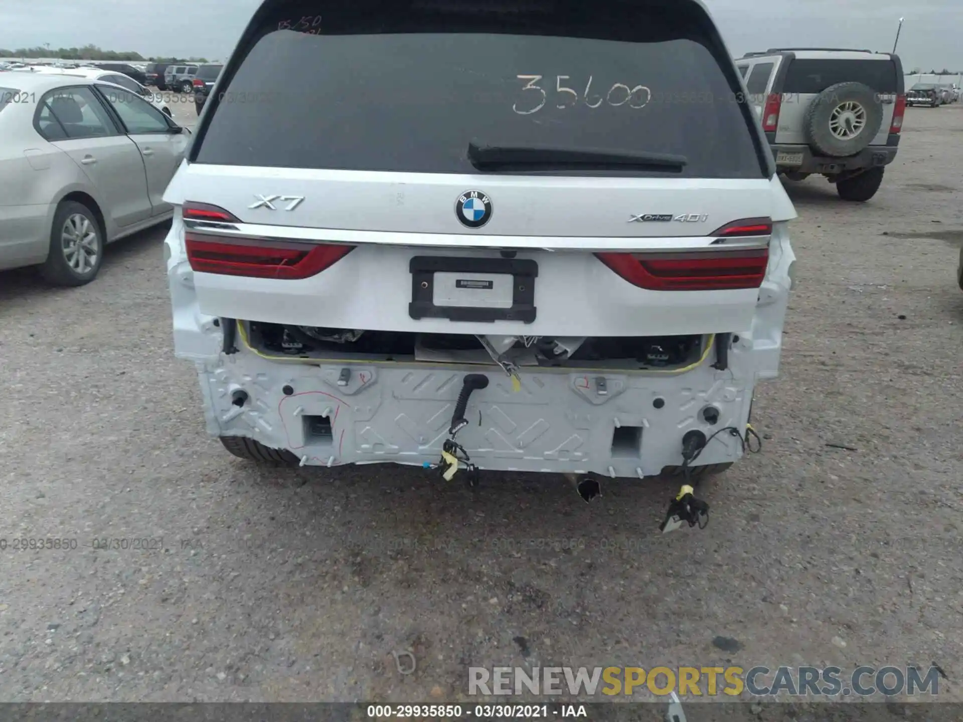 6 Фотография поврежденного автомобиля 5UXCW2C0XL9B20067 BMW X7 2020
