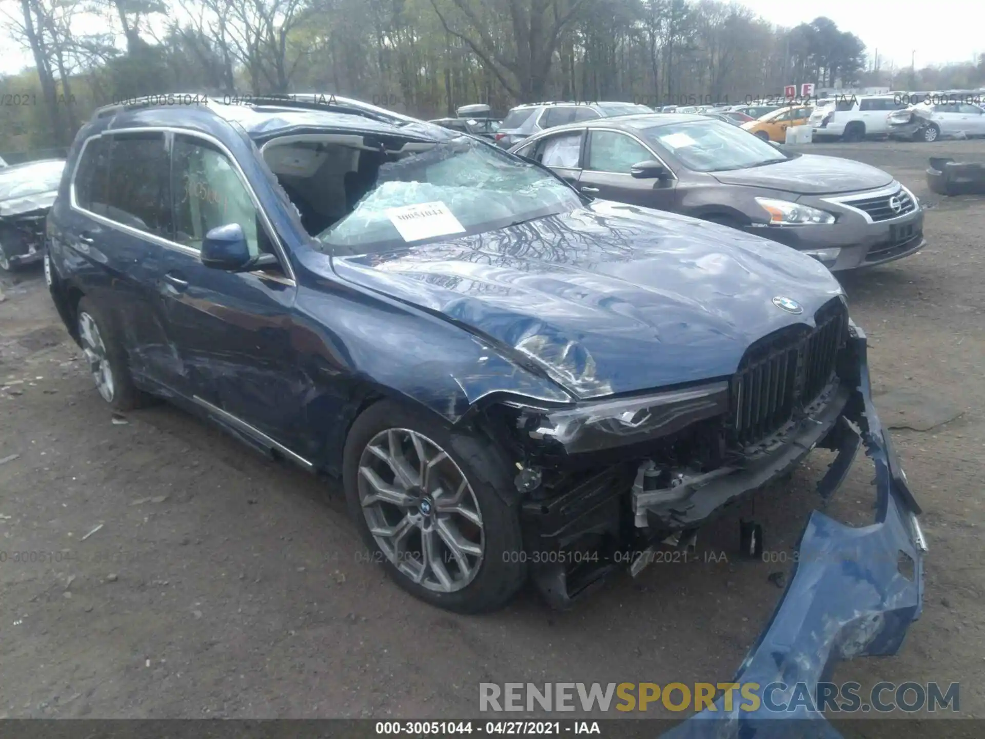 1 Photograph of a damaged car 5UXCW2C0XL9B25012 BMW X7 2020