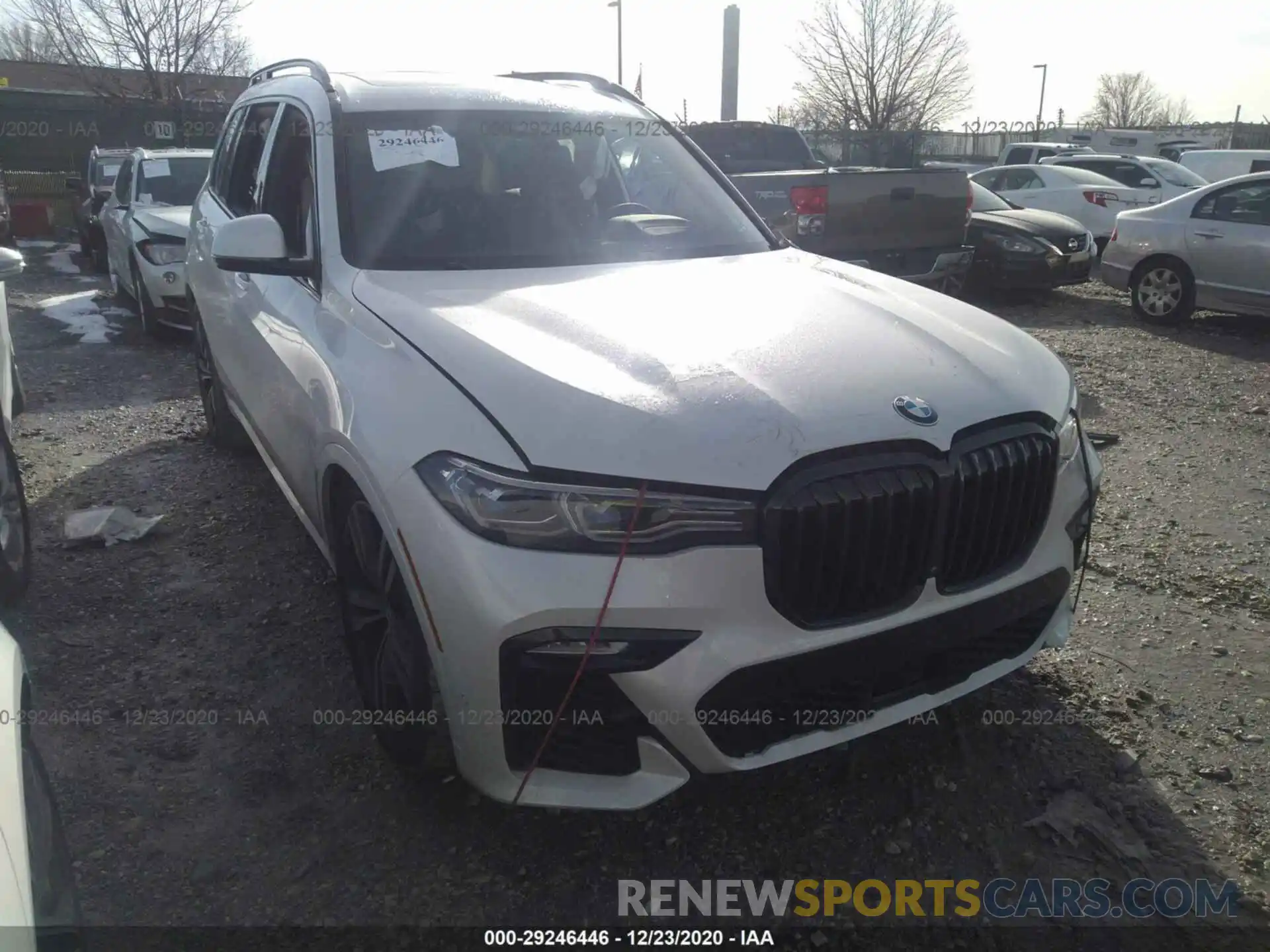 1 Photograph of a damaged car 5UXCX6C01L9C43843 BMW X7 2020