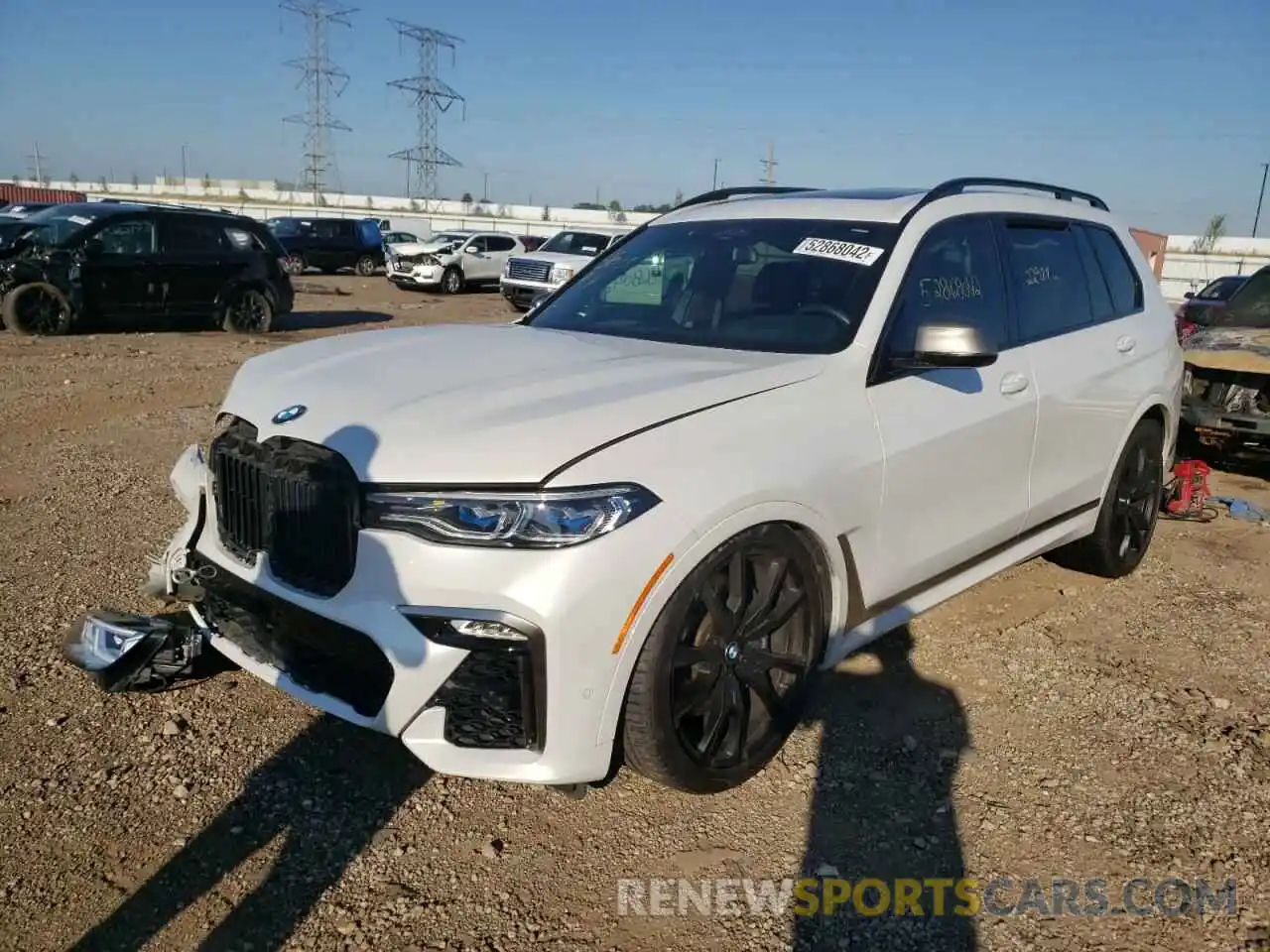 2 Photograph of a damaged car 5UXCX6C02LLE35355 BMW X7 2020