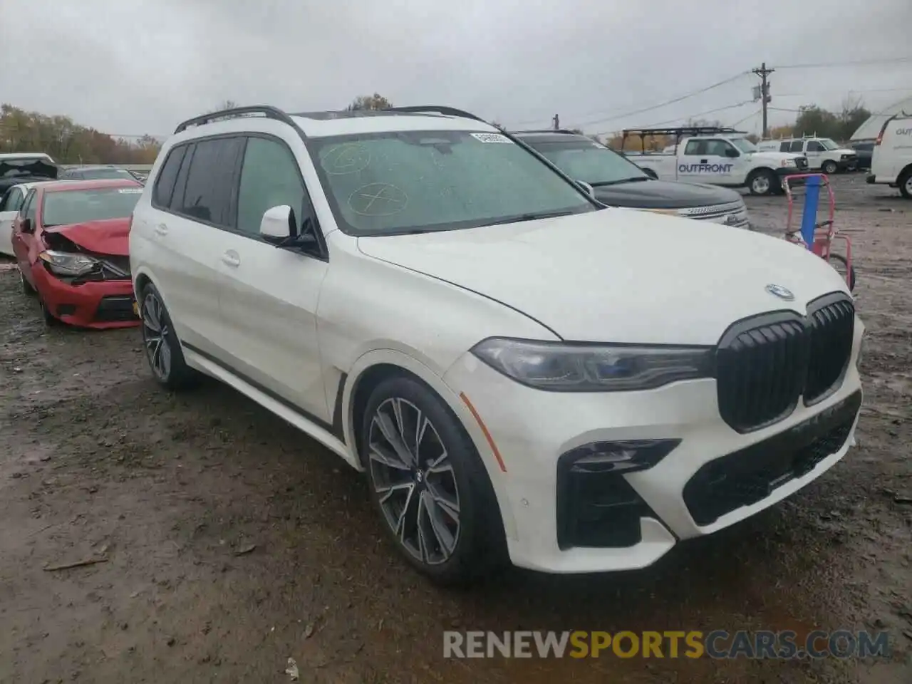 1 Photograph of a damaged car 5UXCX6C08L9D43230 BMW X7 2020