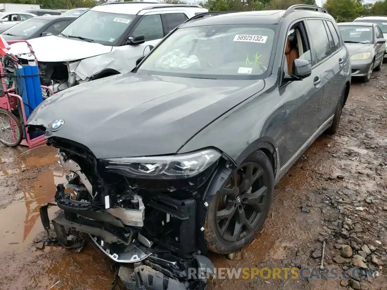 2 Photograph of a damaged car 5UXCW2C01N9N02732 BMW X7 2022