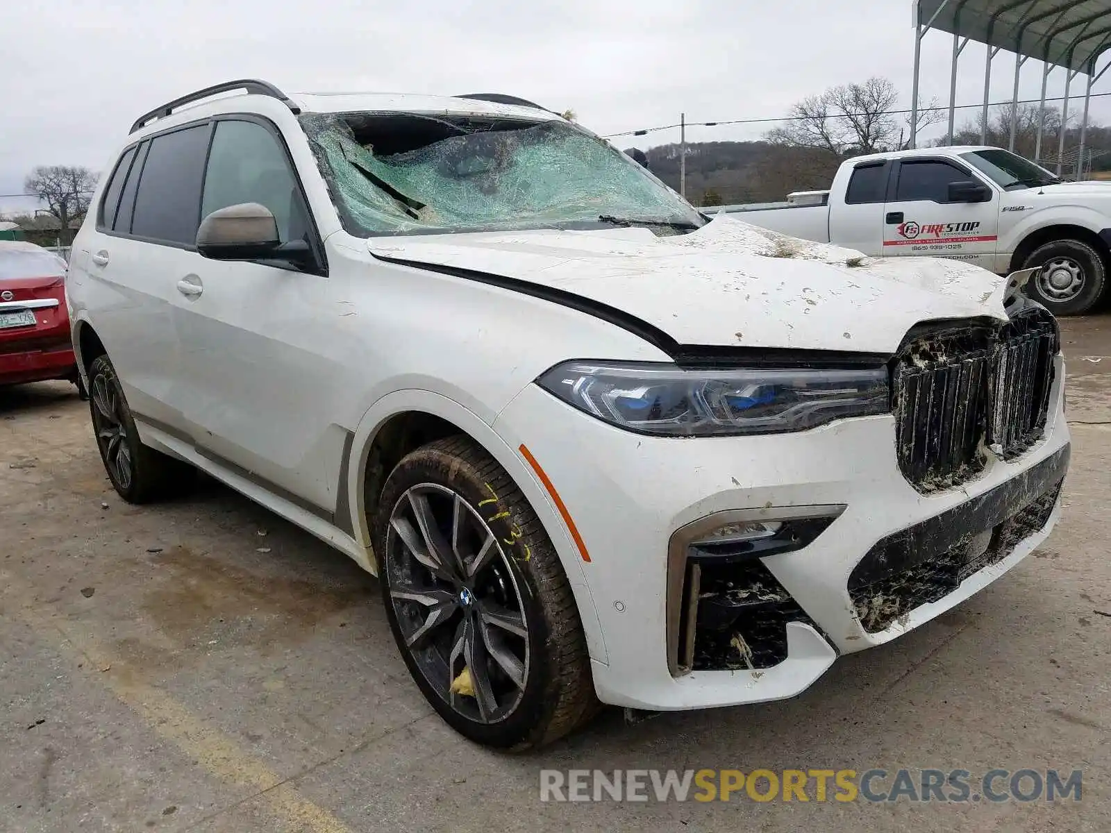 1 Photograph of a damaged car 5UXCX6C07LLE35951 BMW X7 M50I 2020