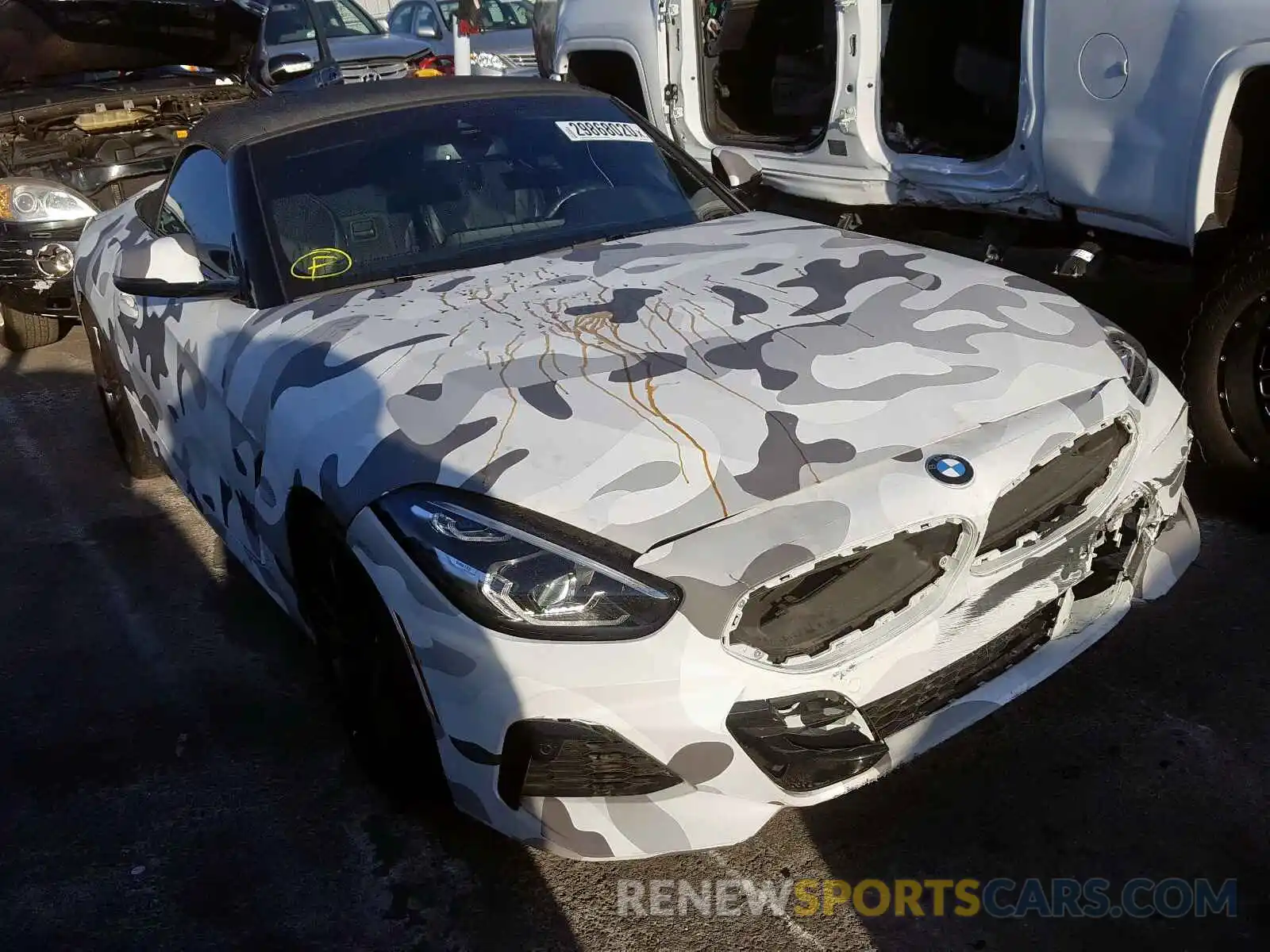 1 Photograph of a damaged car WBAHF3C50KWW30589 BMW Z4 2019