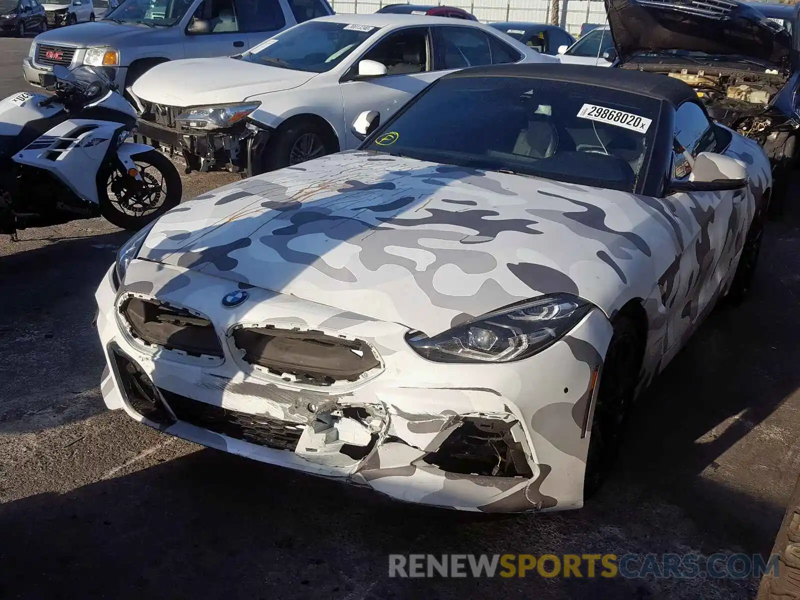 2 Photograph of a damaged car WBAHF3C50KWW30589 BMW Z4 2019
