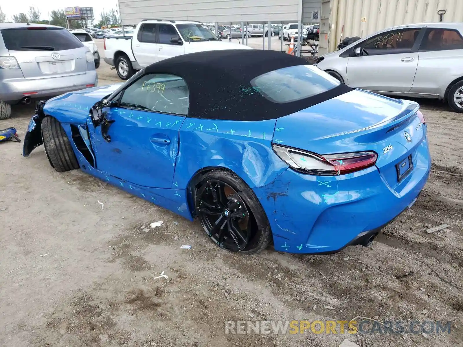 3 Photograph of a damaged car WBAHF3C55KWW40535 BMW Z4 2019