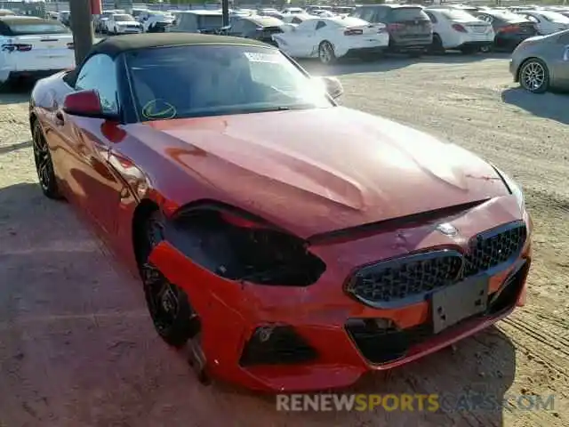 1 Photograph of a damaged car WBAHF3C59KWW15329 BMW Z4 2019