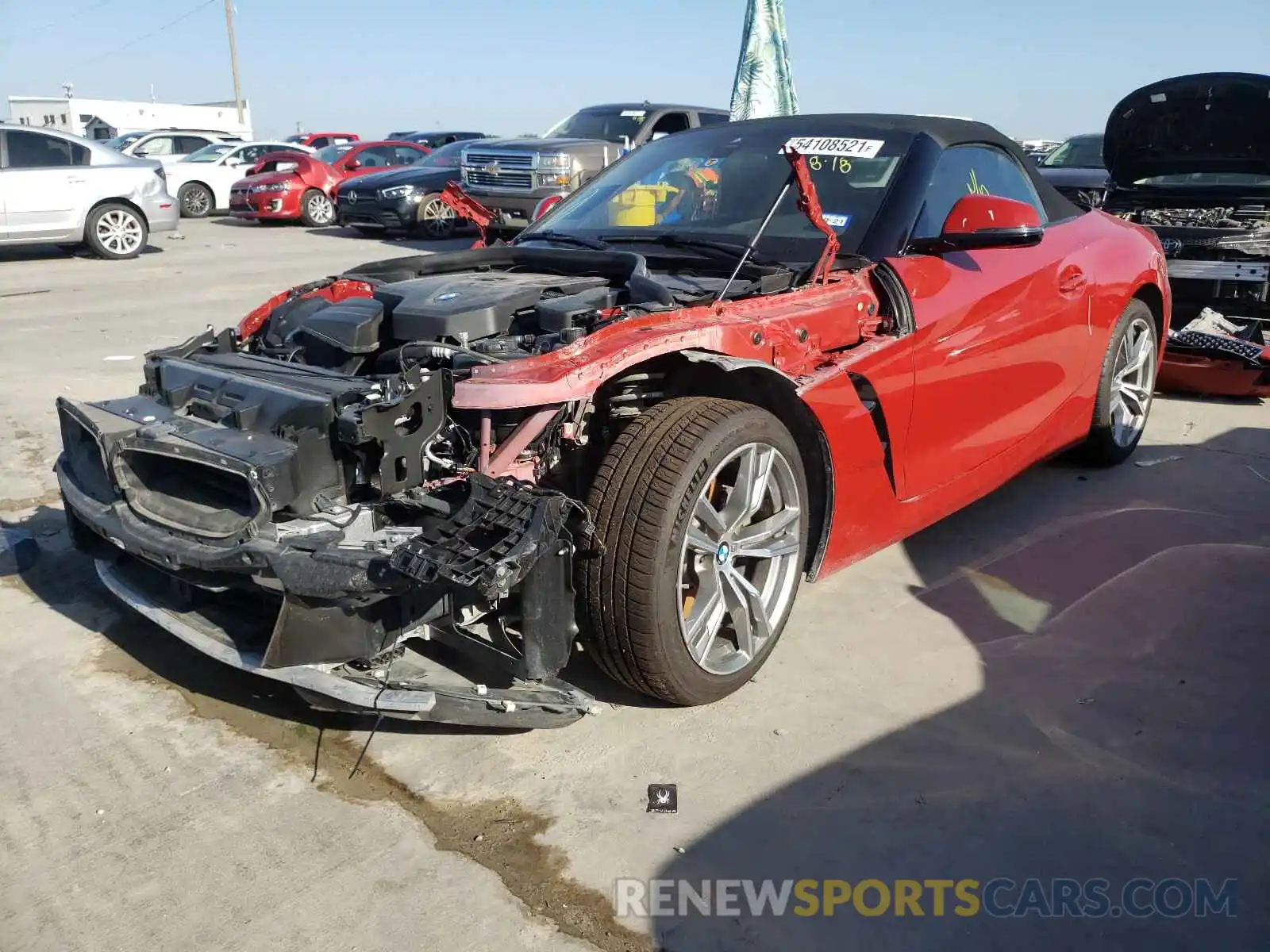 2 Photograph of a damaged car WBAHF3C59KWW30154 BMW Z4 2019