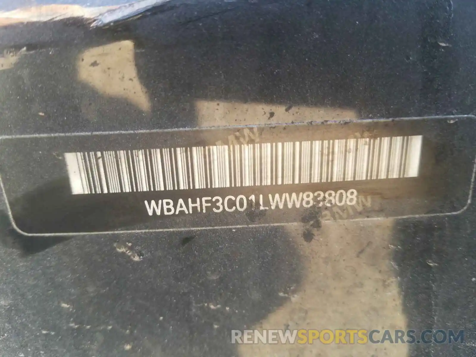 10 Photograph of a damaged car WBAHF3C01LWW83808 BMW Z4 2020