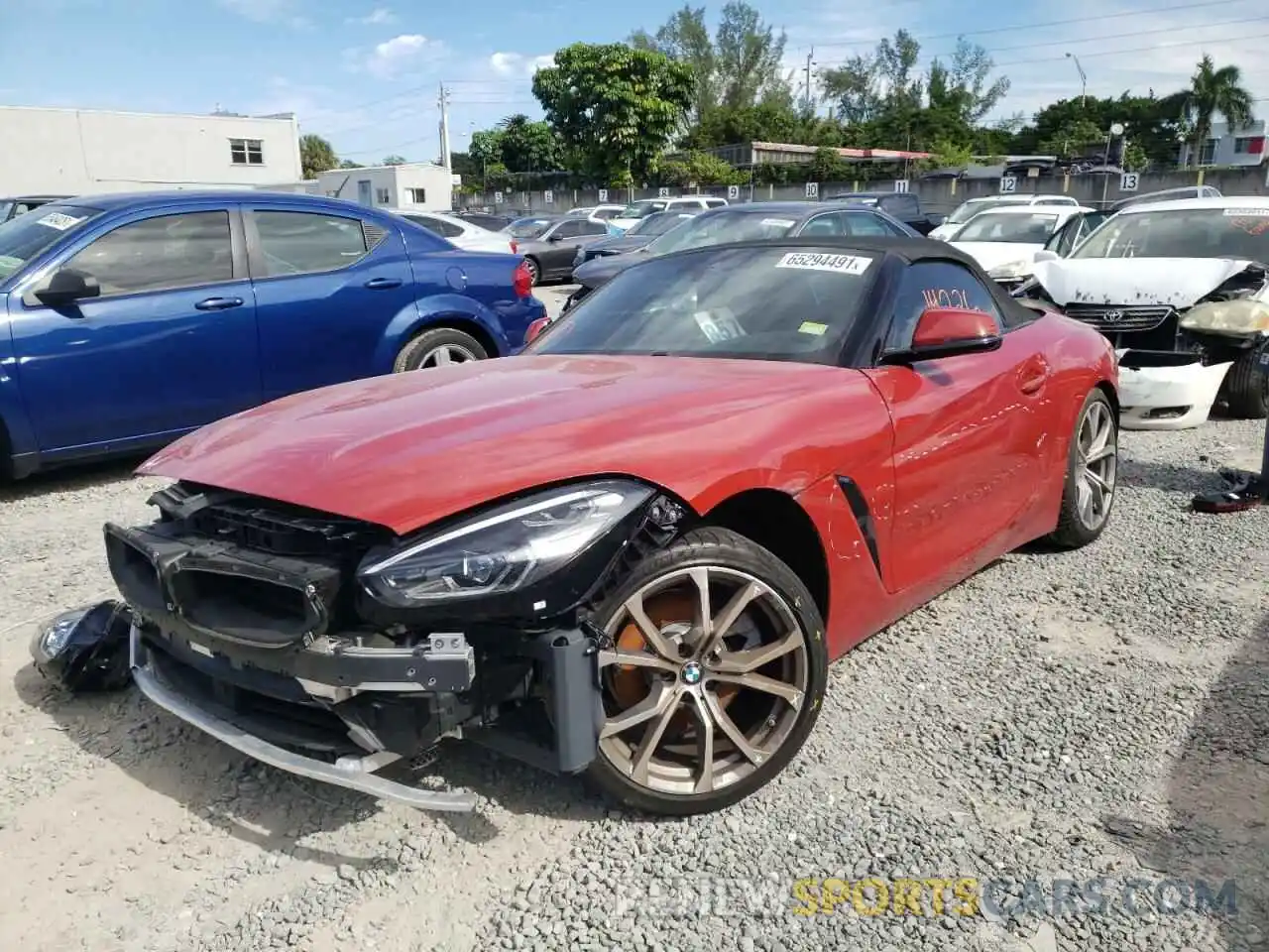 2 Photograph of a damaged car WBAHF3C09LWW61815 BMW Z4 2020