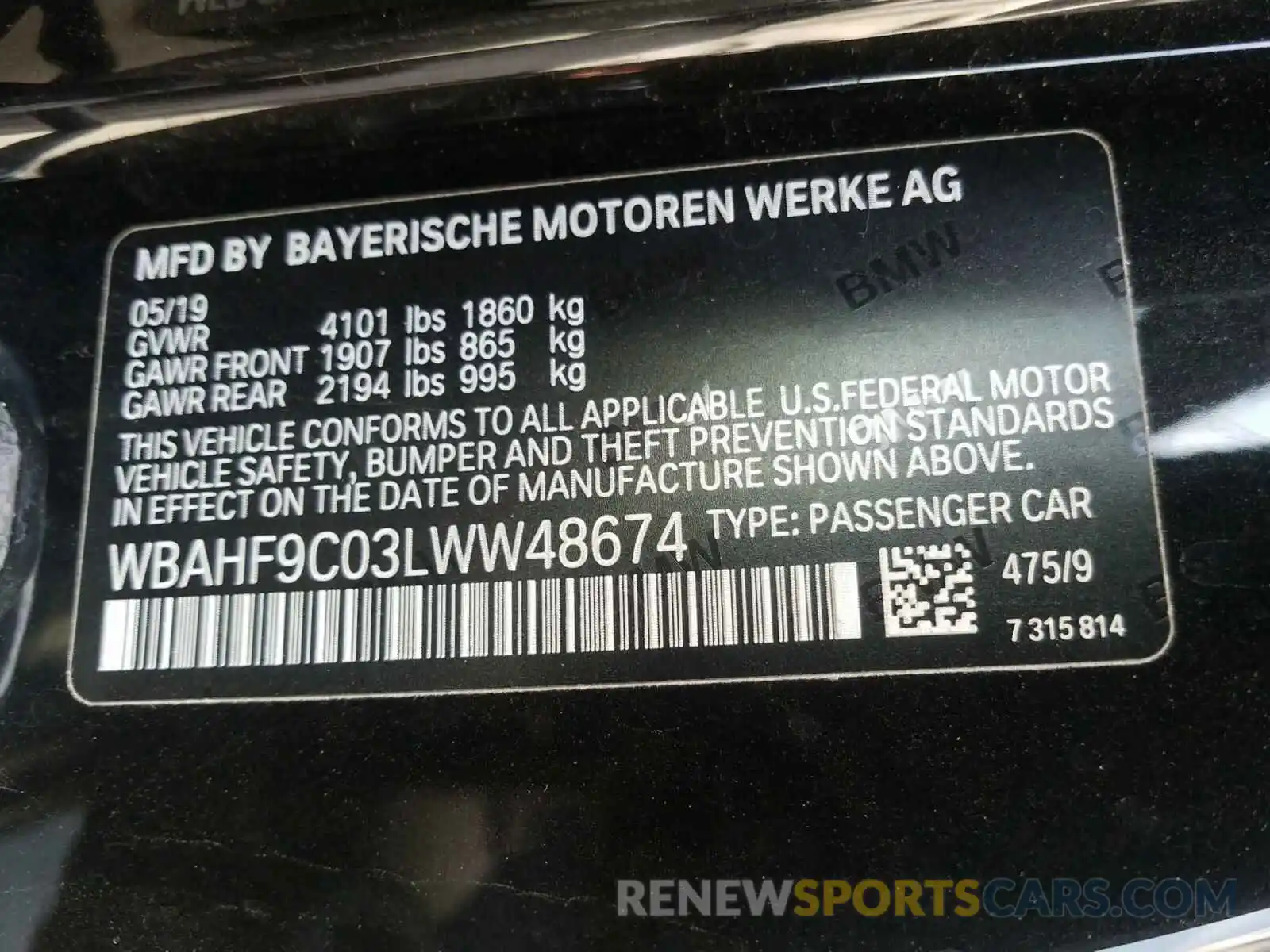 10 Фотография поврежденного автомобиля WBAHF9C03LWW48674 BMW Z4 2020