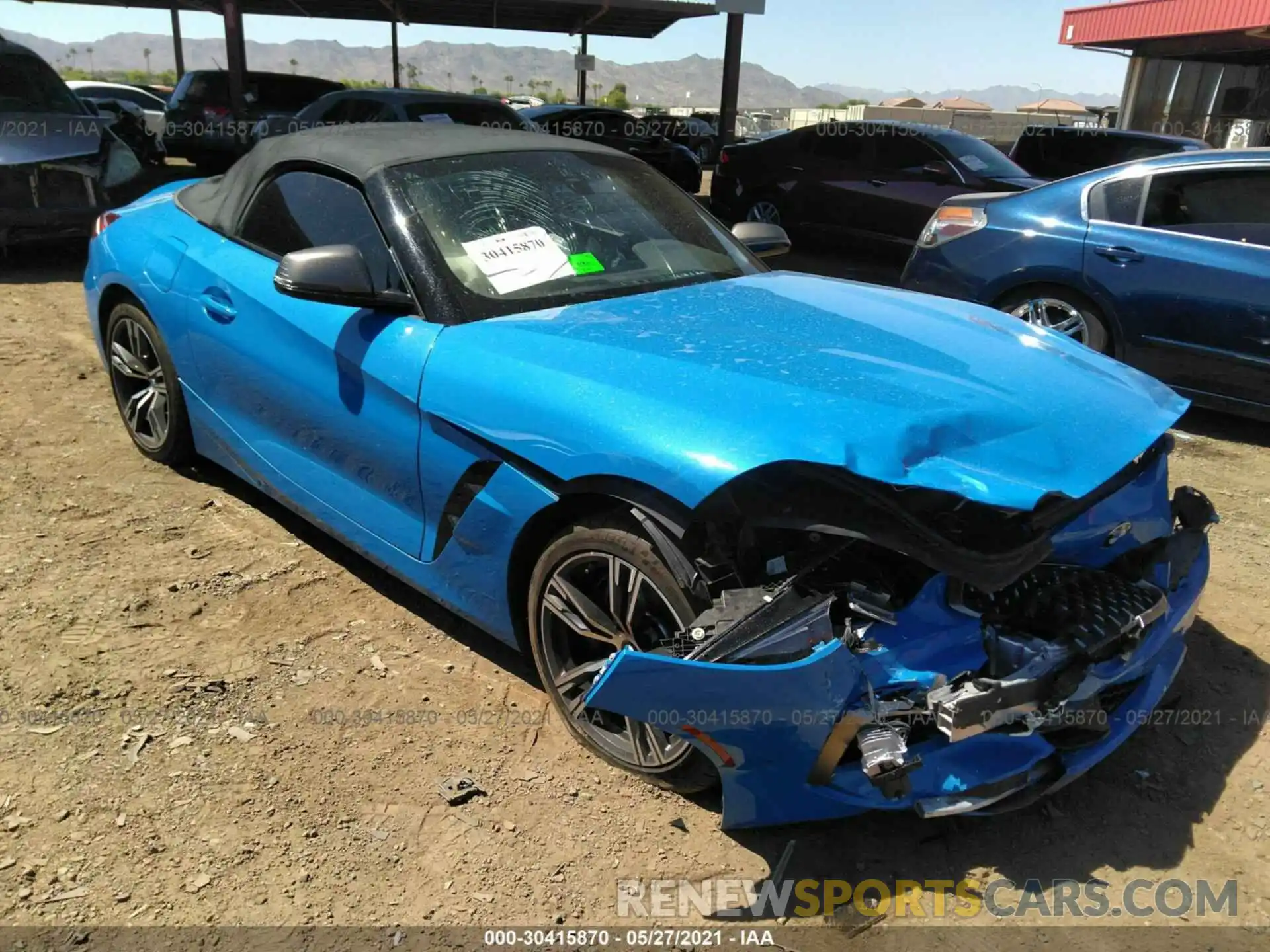 1 Photograph of a damaged car WBAHF9C0XLWW56707 BMW Z4 2020