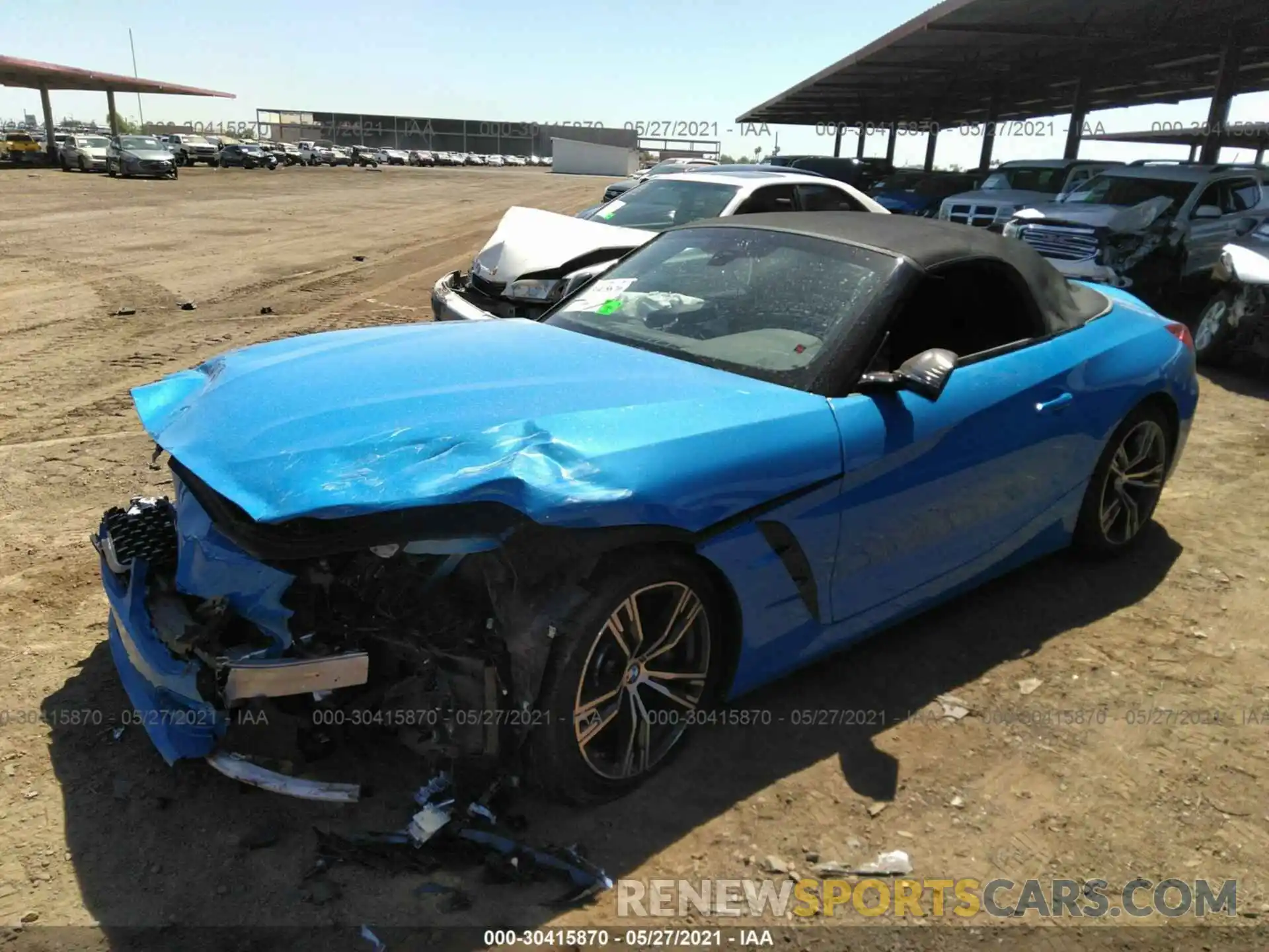 2 Photograph of a damaged car WBAHF9C0XLWW56707 BMW Z4 2020