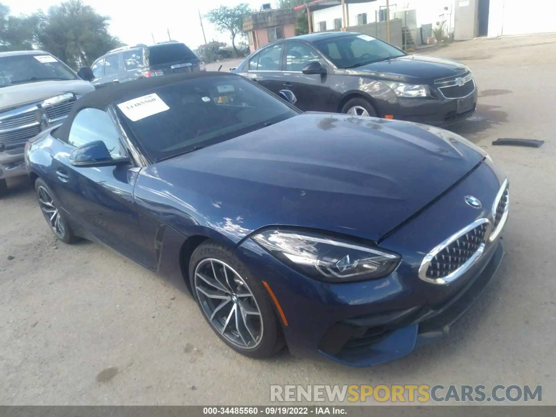 1 Photograph of a damaged car WBAHF3C01NWX51348 BMW Z4 2022