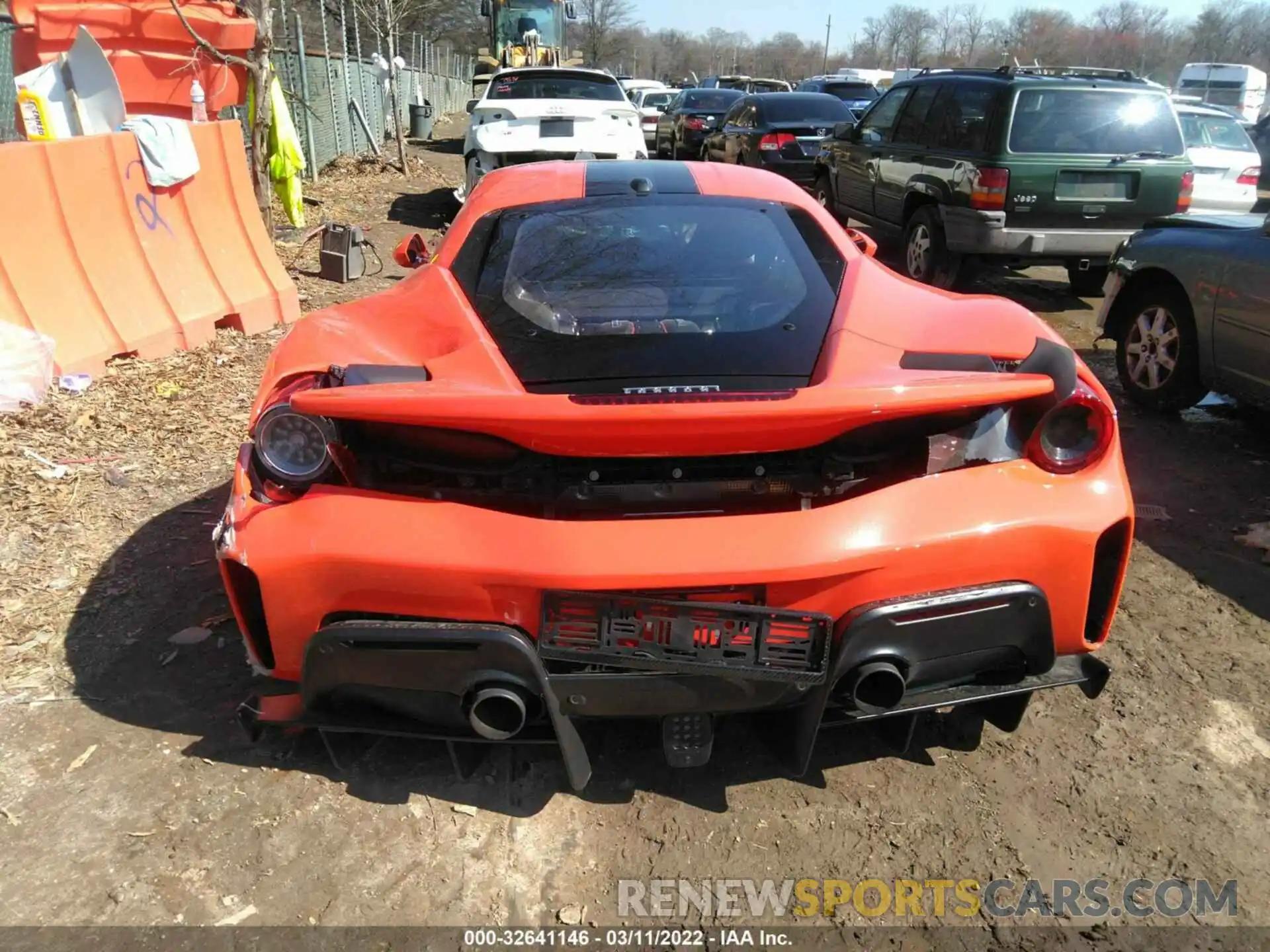 8 Photograph of a damaged car ZFF90HLA8L0249548 FERRARI 488 PISTA 2020