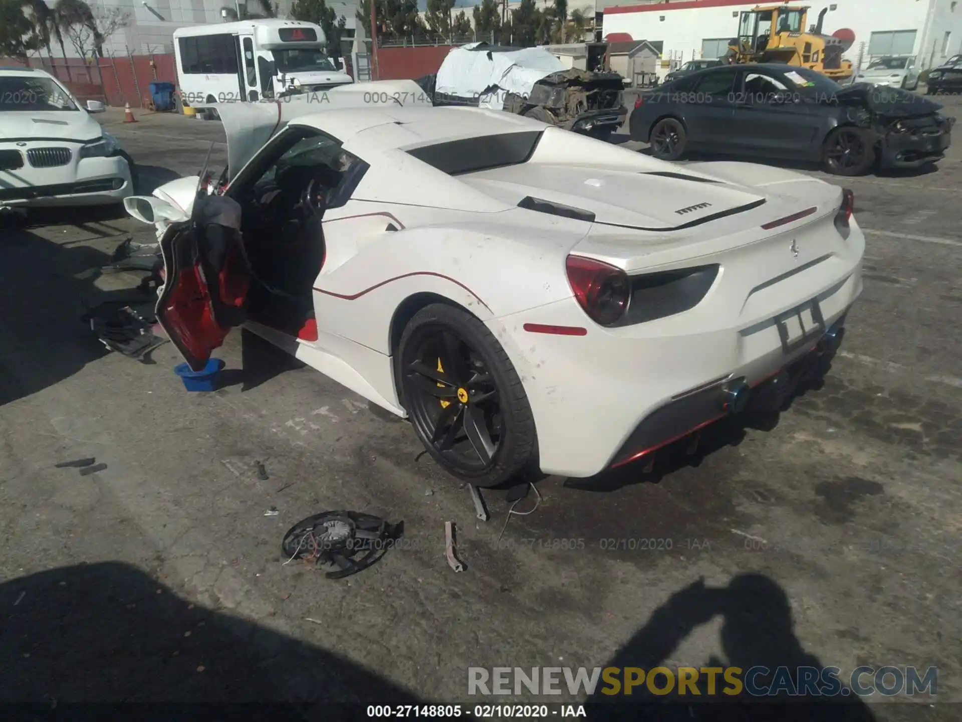 3 Photograph of a damaged car ZFF80AMA6K0239665 FERRARI 488 SPIDER 2019