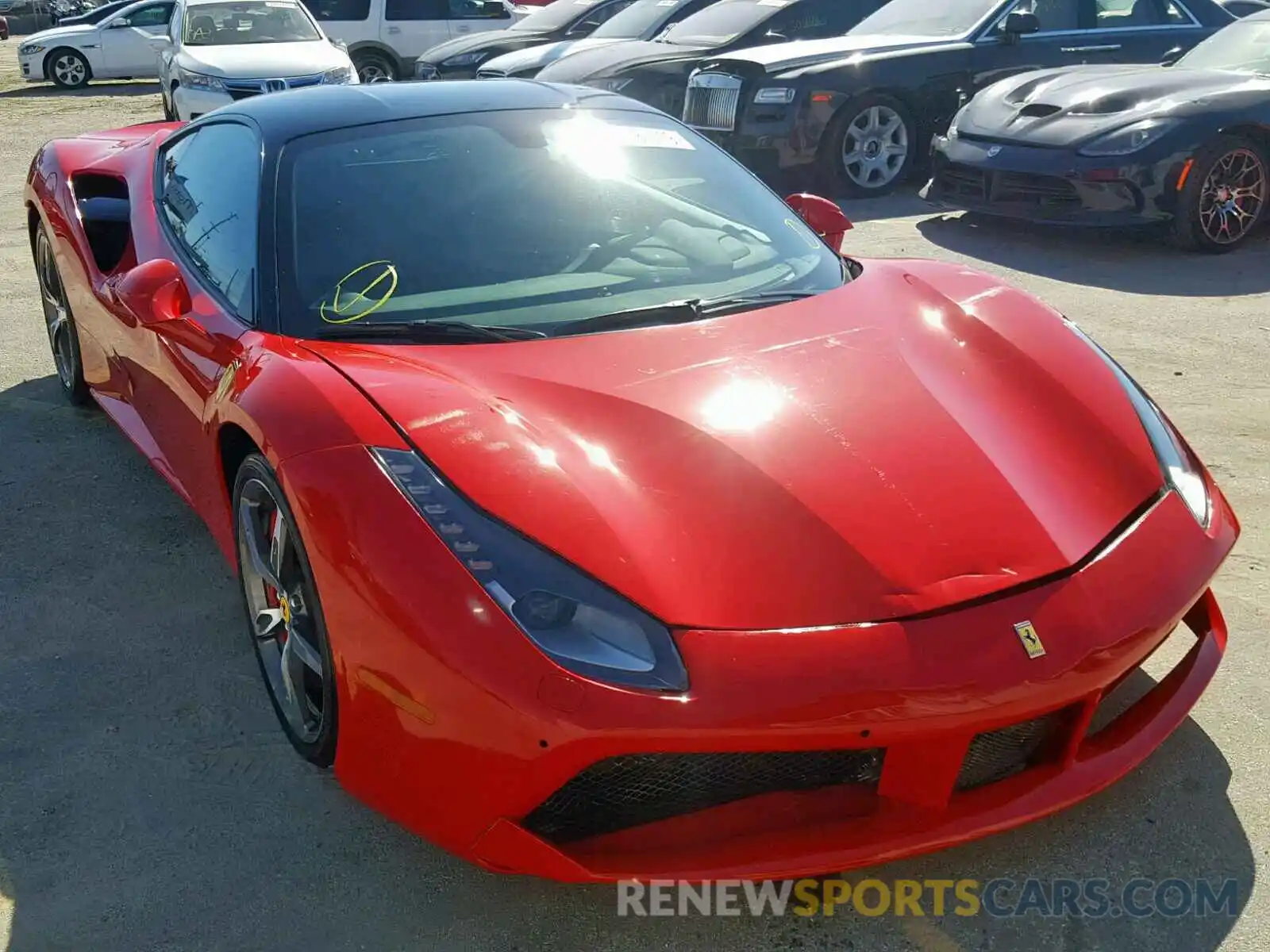 1 Photograph of a damaged car ZFF79ALA3K0238413 FERRARI ALL MODELS 2019