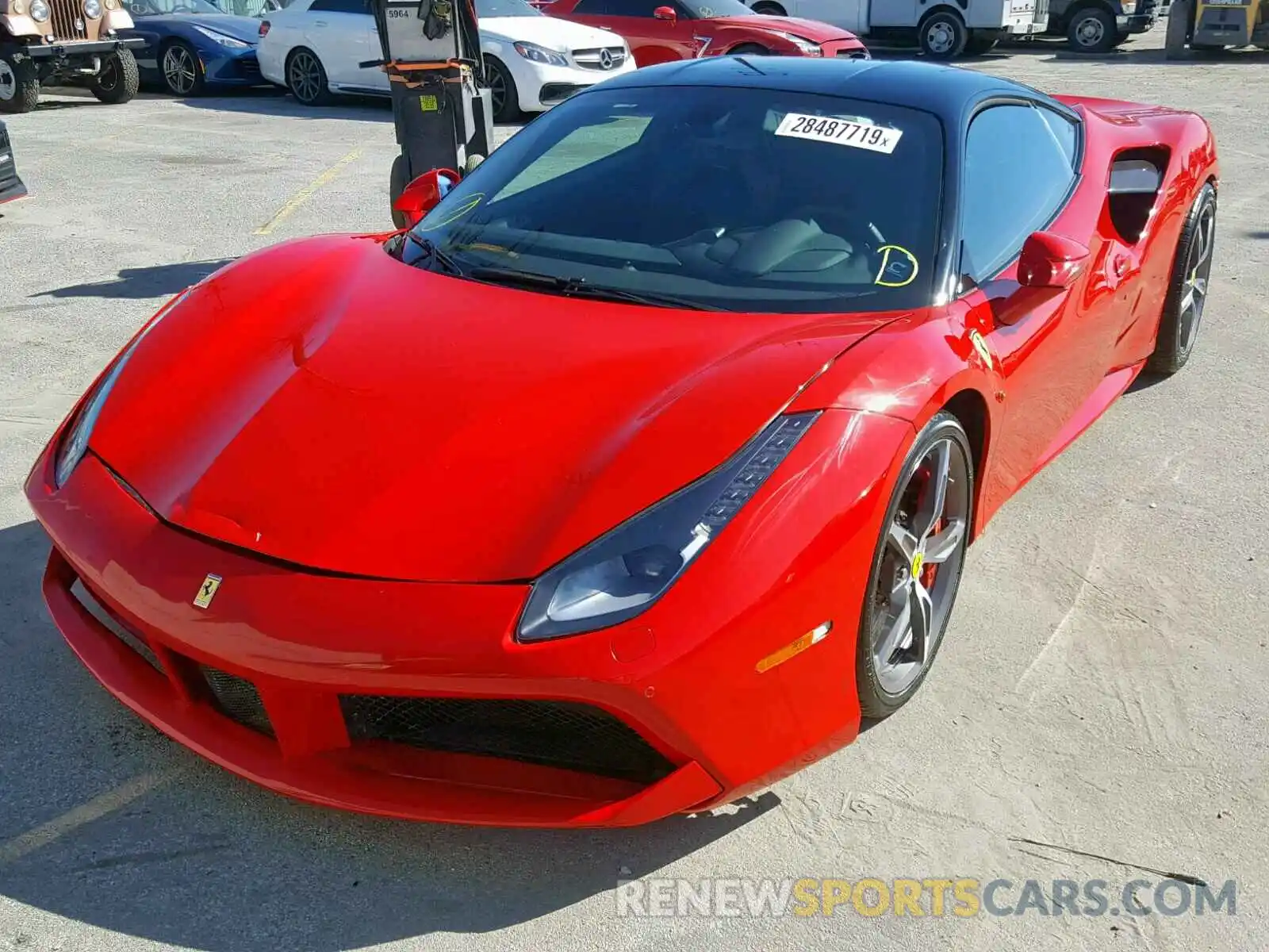 2 Photograph of a damaged car ZFF79ALA3K0238413 FERRARI ALL MODELS 2019