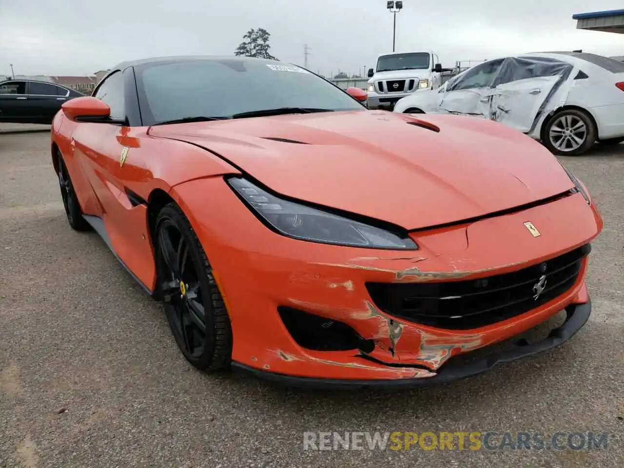 1 Photograph of a damaged car ZFF89FPA0K0244844 FERRARI ALL MODELS 2019