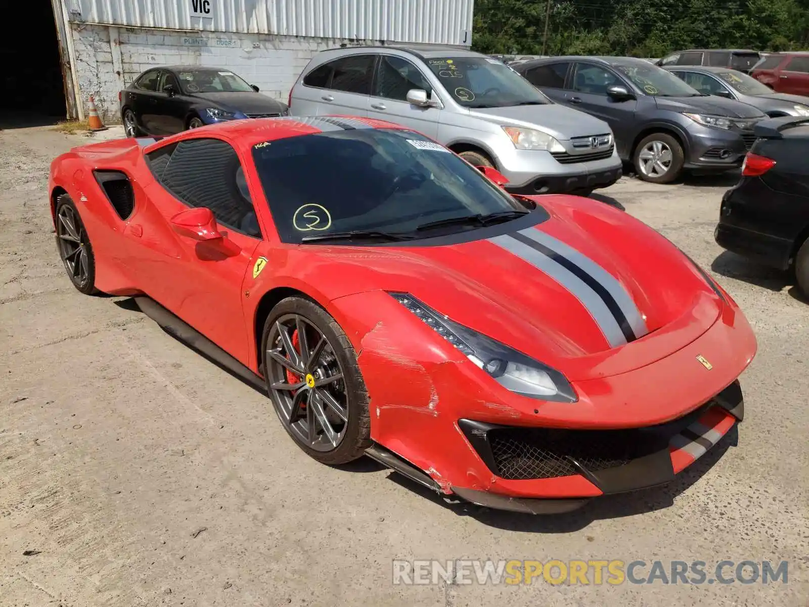 1 Photograph of a damaged car ZFF90HLA0K0243998 FERRARI ALL MODELS 2019