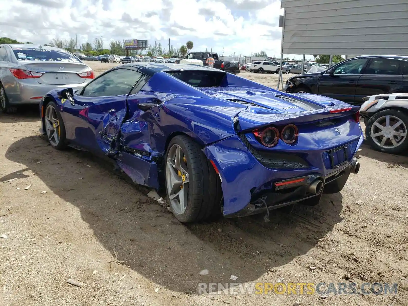 3 Photograph of a damaged car ZFF93LMA0M0264944 FERRARI ALL MODELS 2021