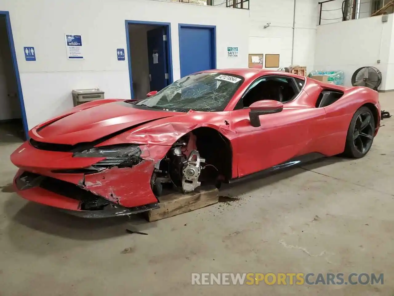 1 Photograph of a damaged car ZFF95NLA3N0282587 FERRARI ALL MODELS 2022