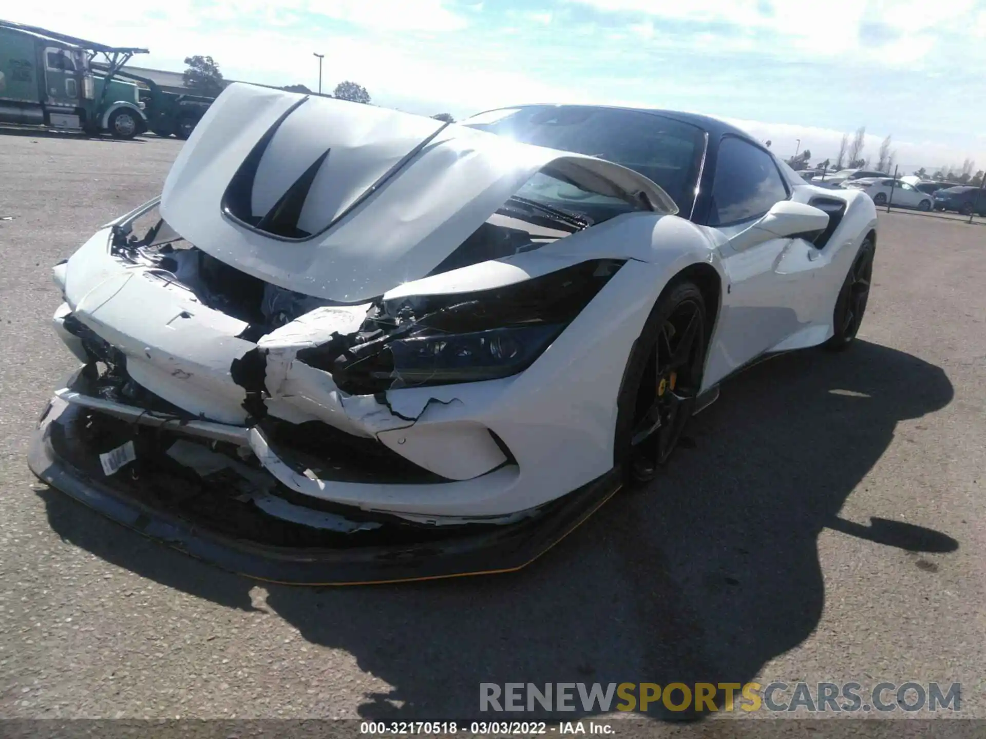 2 Photograph of a damaged car ZFF93LMA4M0263862 FERRARI F8 SPIDER 2021