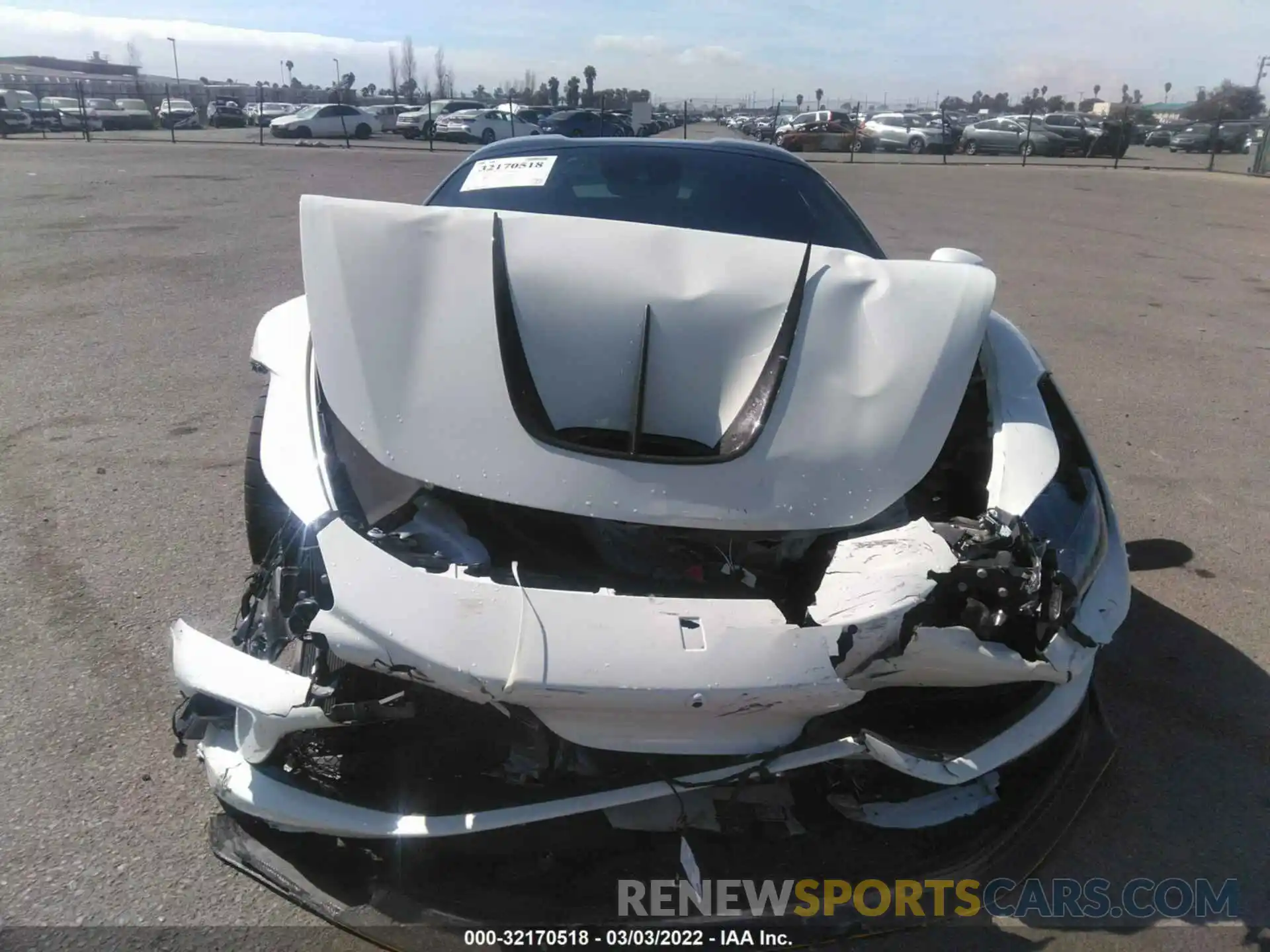 6 Photograph of a damaged car ZFF93LMA4M0263862 FERRARI F8 SPIDER 2021