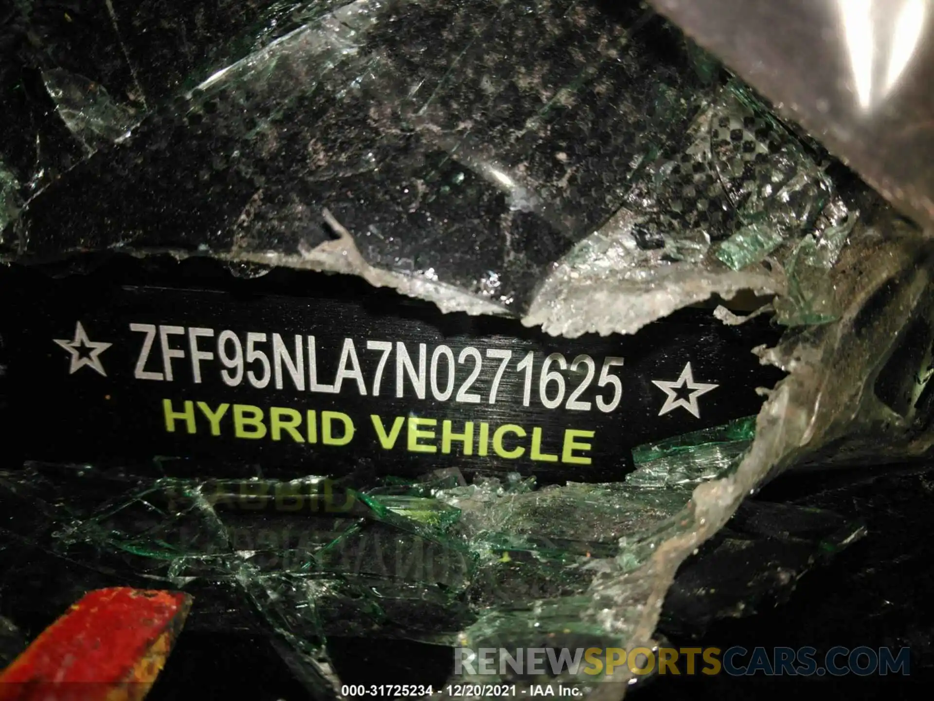 9 Photograph of a damaged car ZFF95NLA7N0271625 FERRARI SF 90 STRADALE 2022