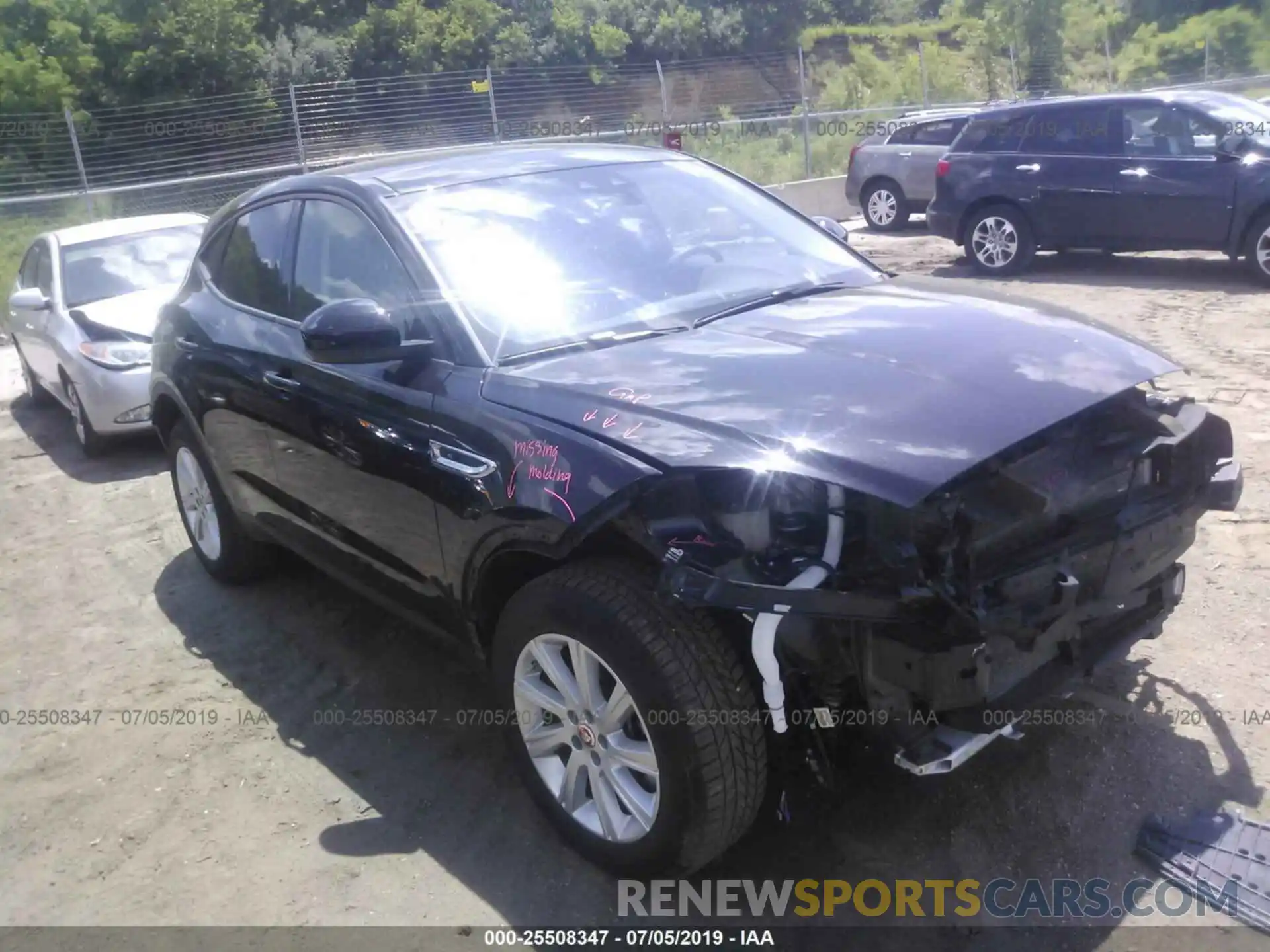 1 Photograph of a damaged car SADFJ2FX2K1Z39630 JAGUAR E-PACE 2019