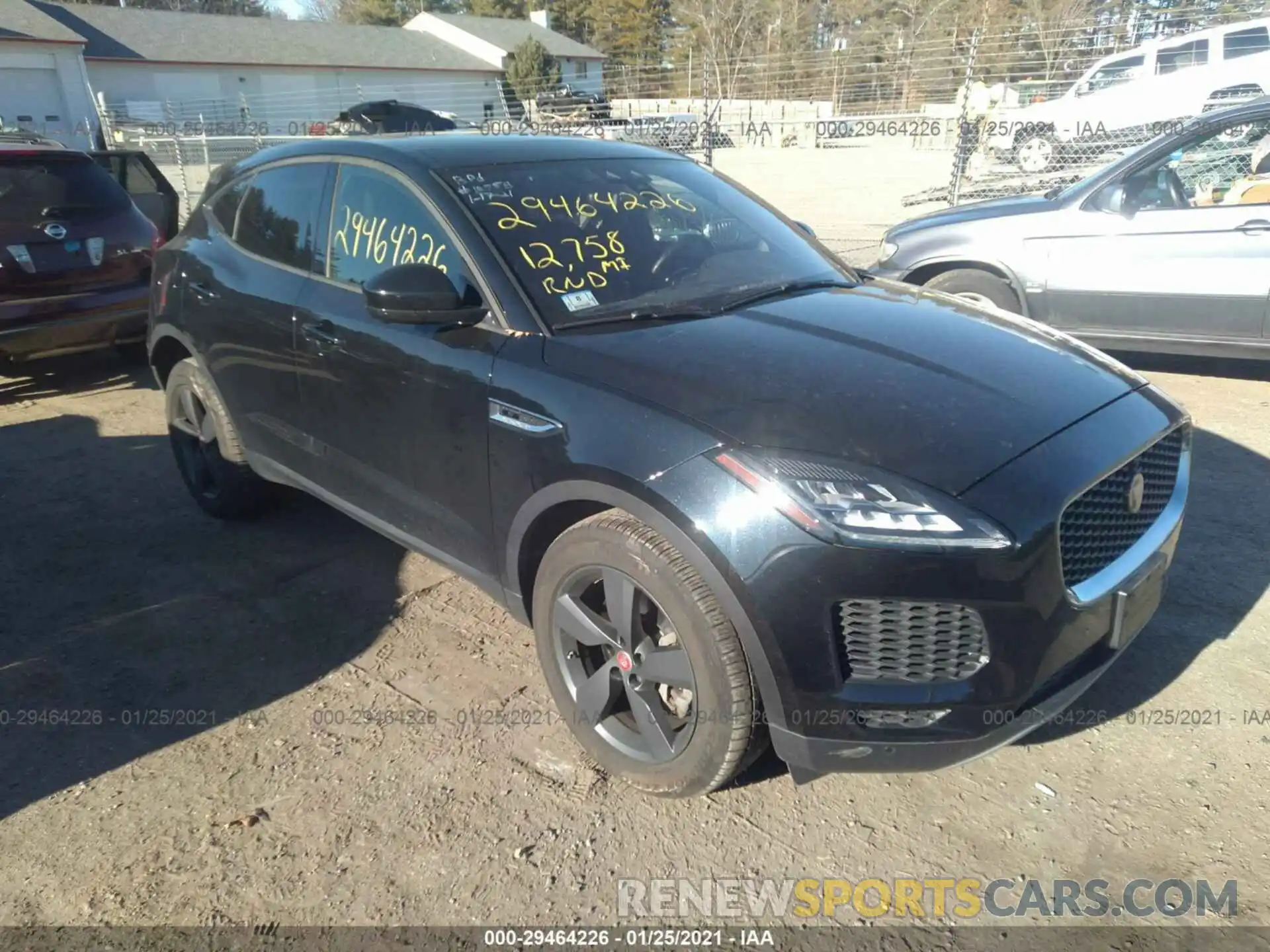 1 Фотография поврежденного автомобиля SADFJ2FX5K1Z40870 JAGUAR E-PACE 2019