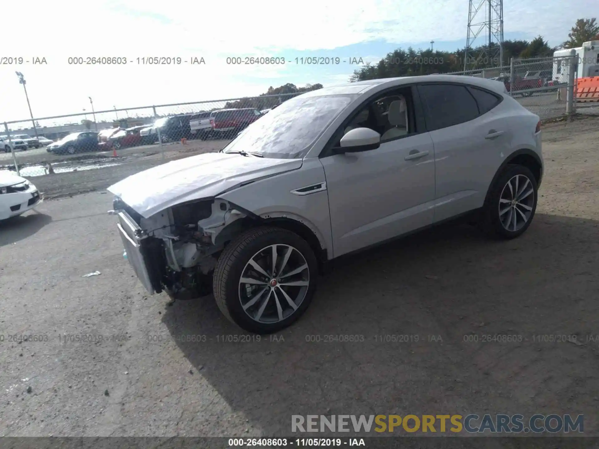 2 Фотография поврежденного автомобиля SADFJ2FX6K1Z55250 JAGUAR E-PACE 2019