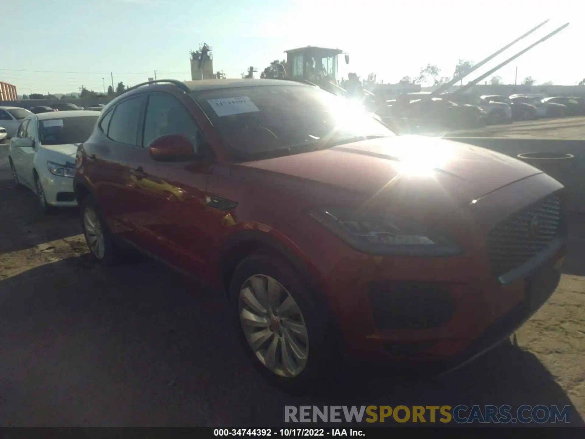 1 Photograph of a damaged car SADFJ2FX7K1Z63096 JAGUAR E-PACE 2019