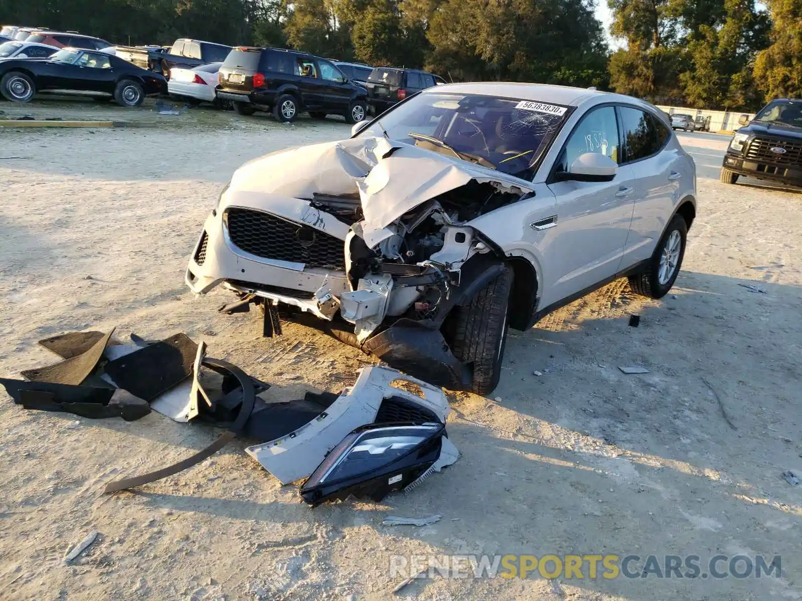 2 Photograph of a damaged car SADFK2FX2K1Z64444 JAGUAR E-PACE 2019