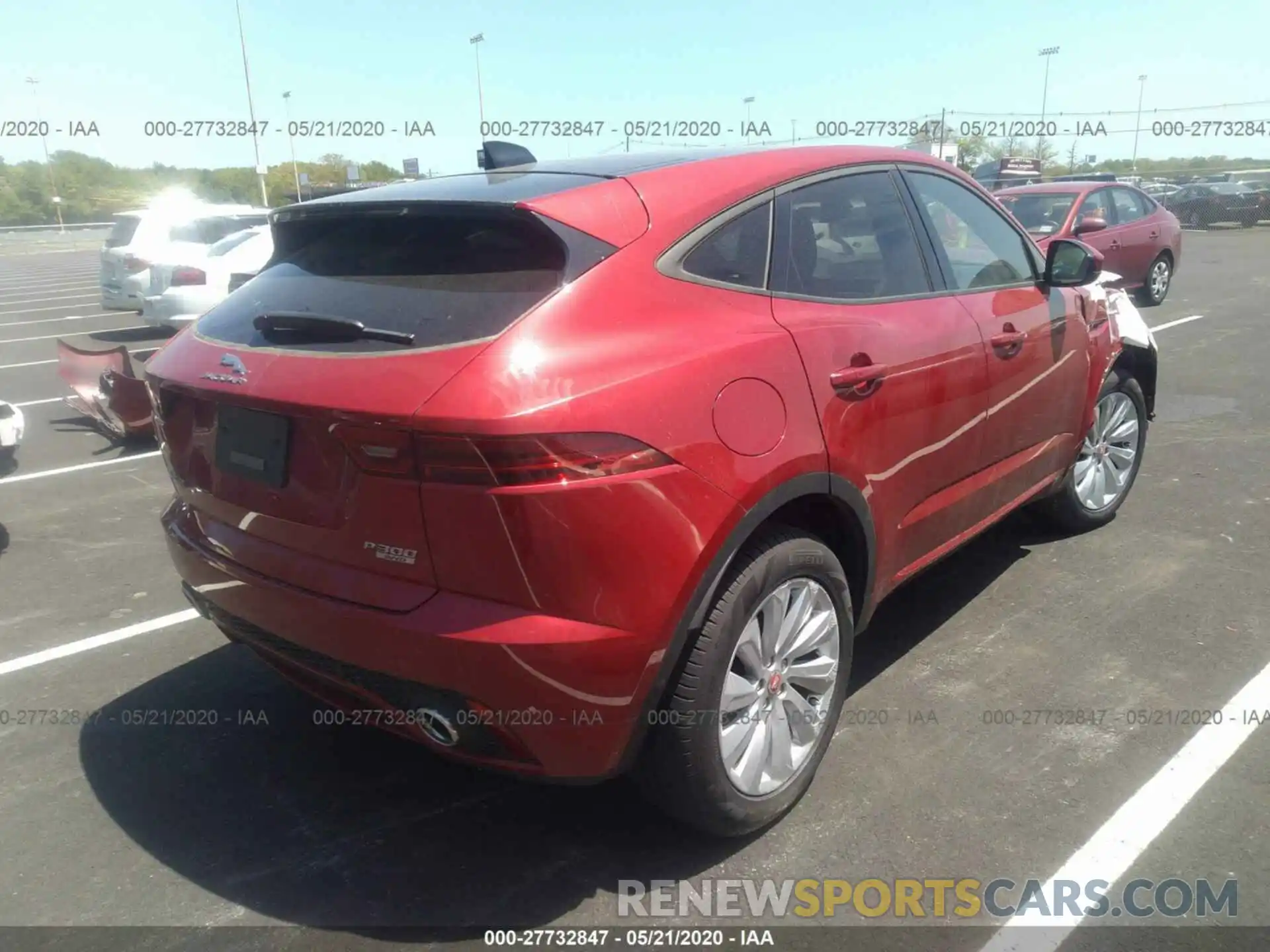 4 Фотография поврежденного автомобиля SADFL2GX7K1Z50129 JAGUAR E-PACE 2019