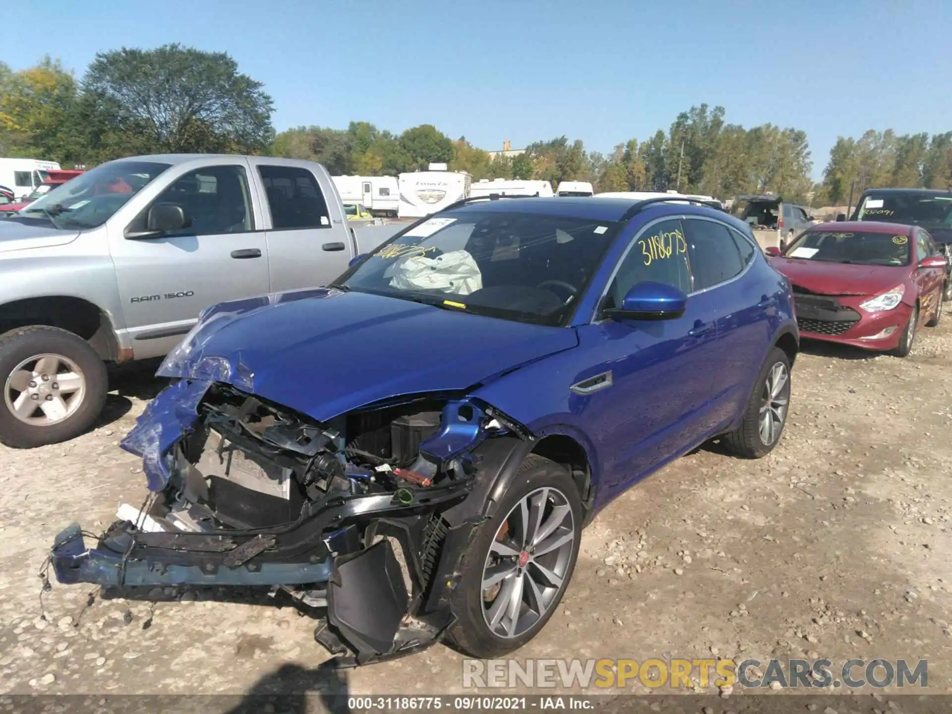 2 Photograph of a damaged car SADFL2GX8K1Z69448 JAGUAR E-PACE 2019