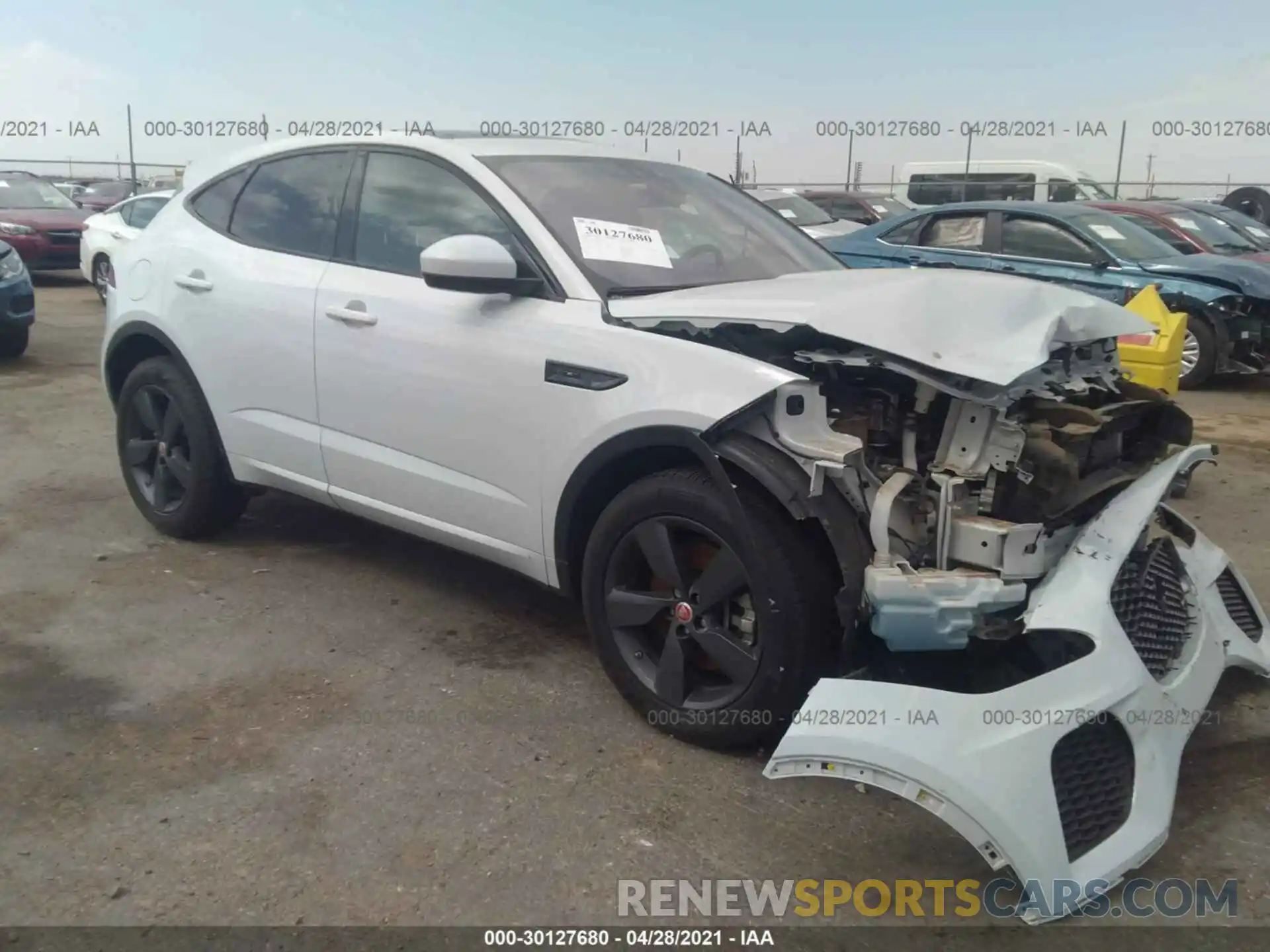 1 Photograph of a damaged car SADF12FX4L1Z77524 JAGUAR E-PACE 2020