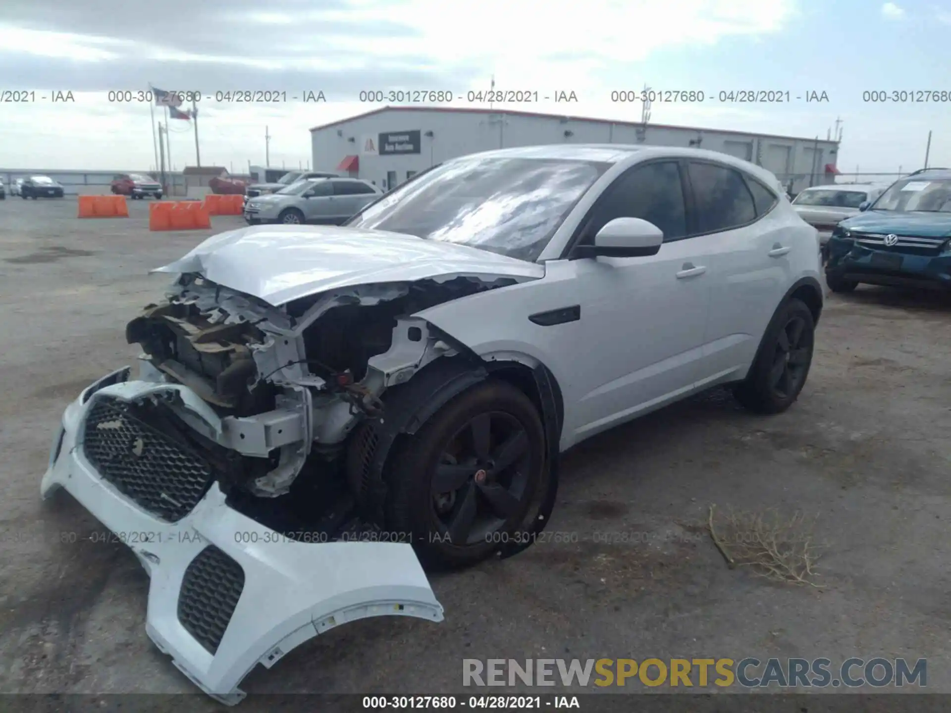 2 Photograph of a damaged car SADF12FX4L1Z77524 JAGUAR E-PACE 2020