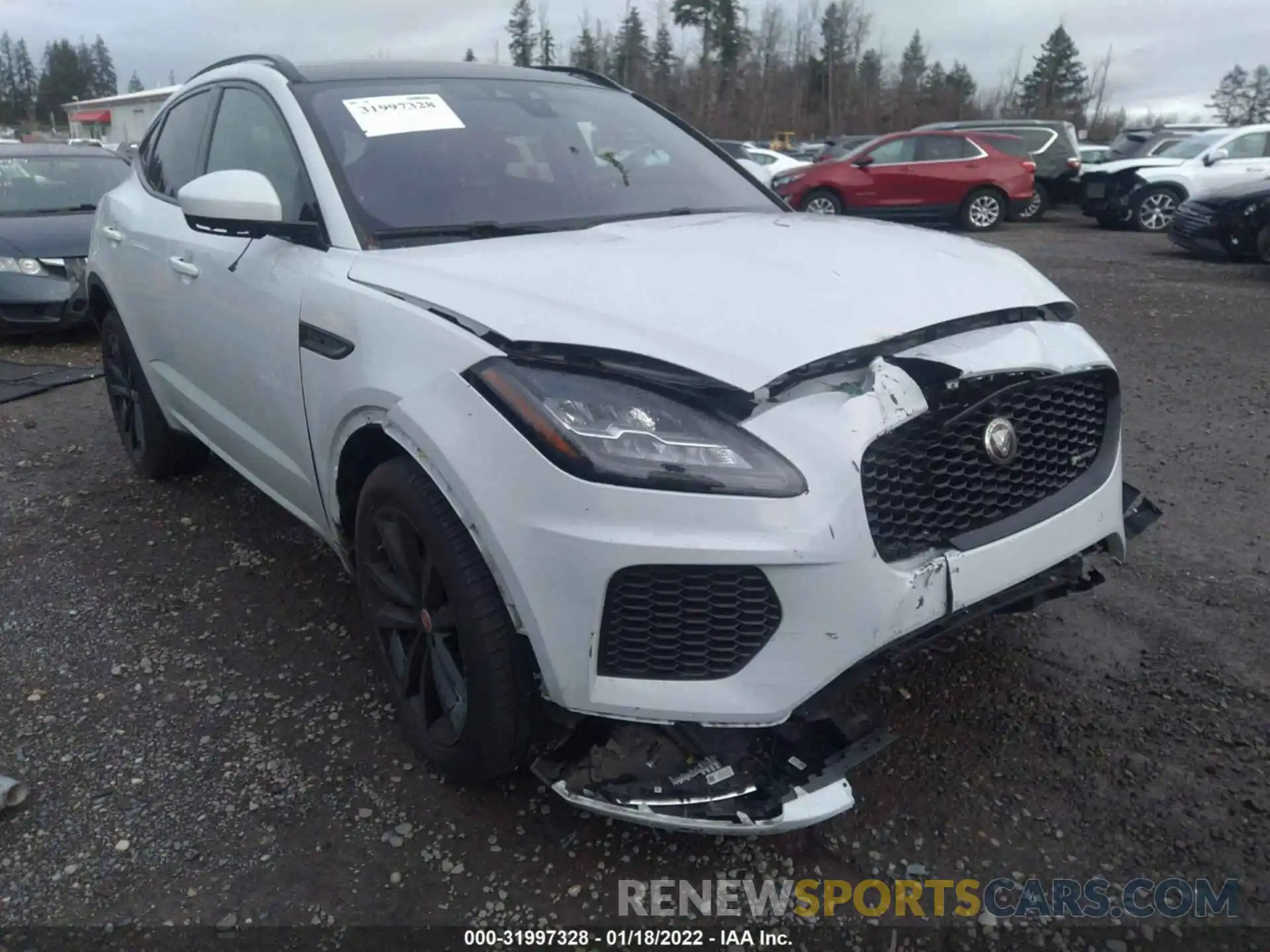 1 Photograph of a damaged car SADF12FX9L1Z76563 JAGUAR E-PACE 2020