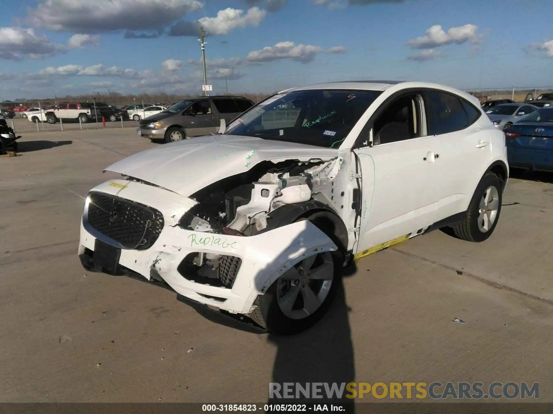 2 Photograph of a damaged car SADFK2FXXL1Z82529 JAGUAR E-PACE 2020