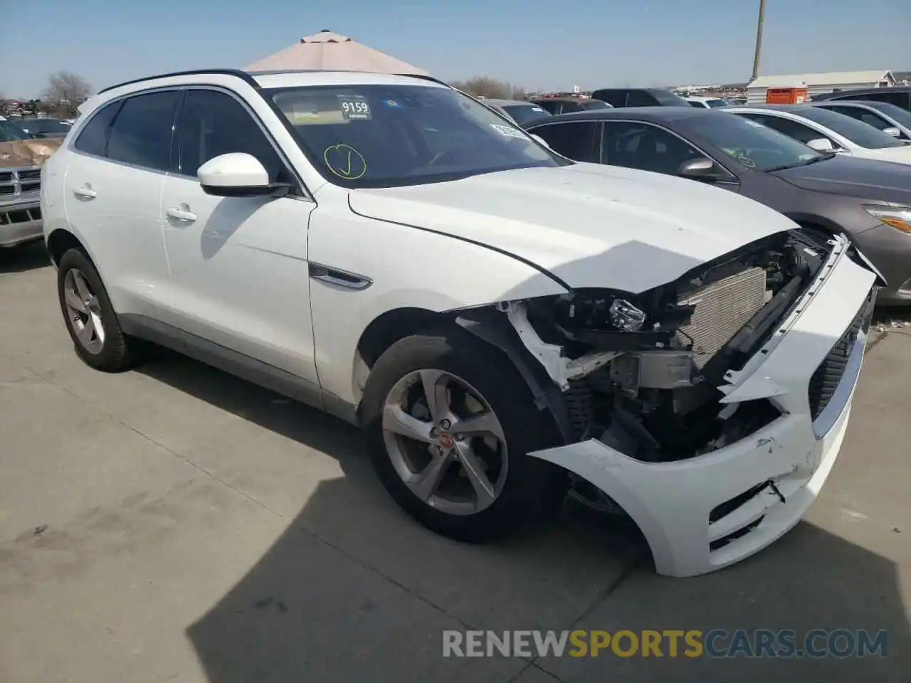 1 Photograph of a damaged car SADCJ2FN7KA607331 JAGUAR F-PACE 2019