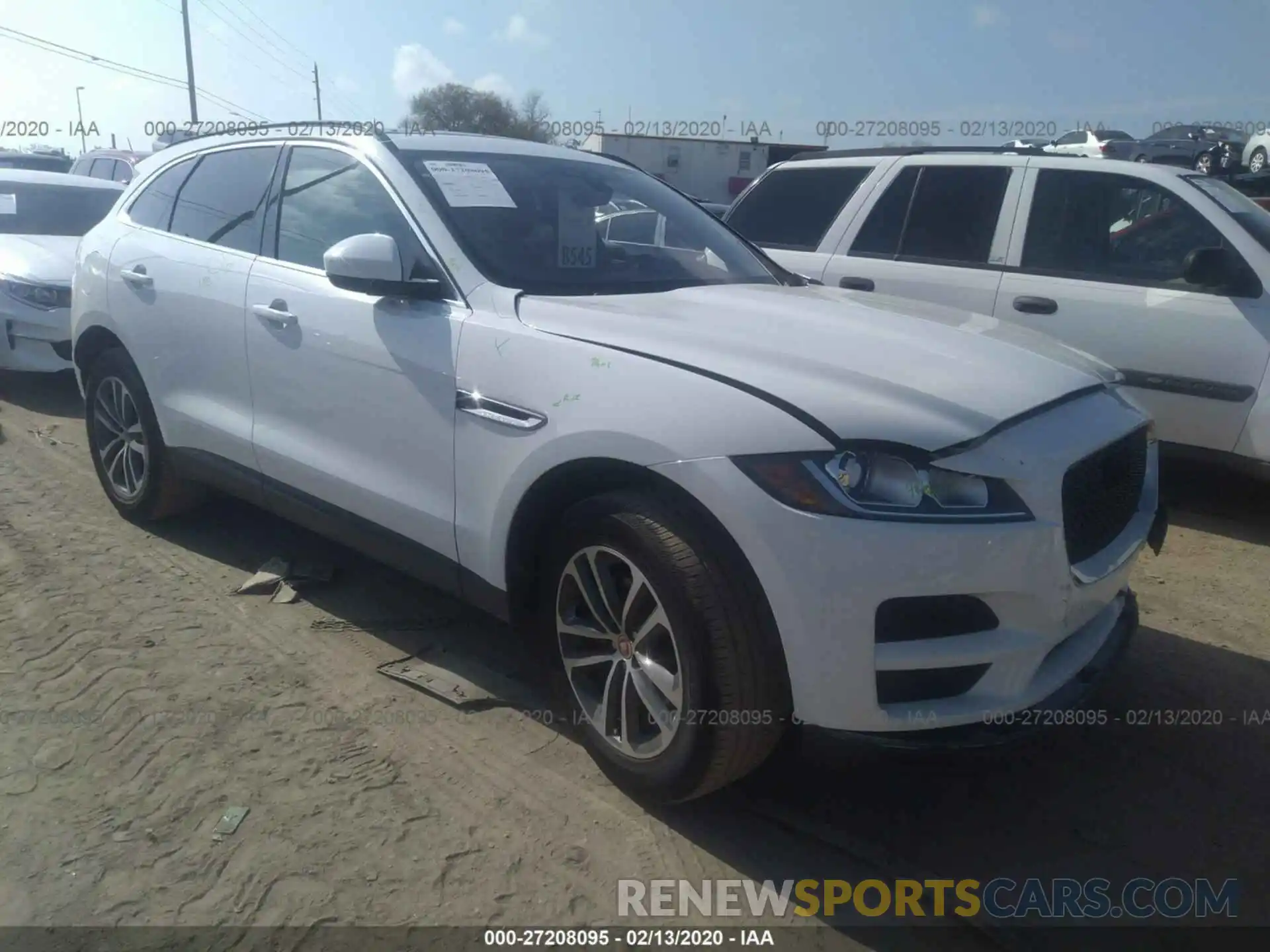 1 Photograph of a damaged car SADCJ2FX0KA354869 JAGUAR F-PACE 2019