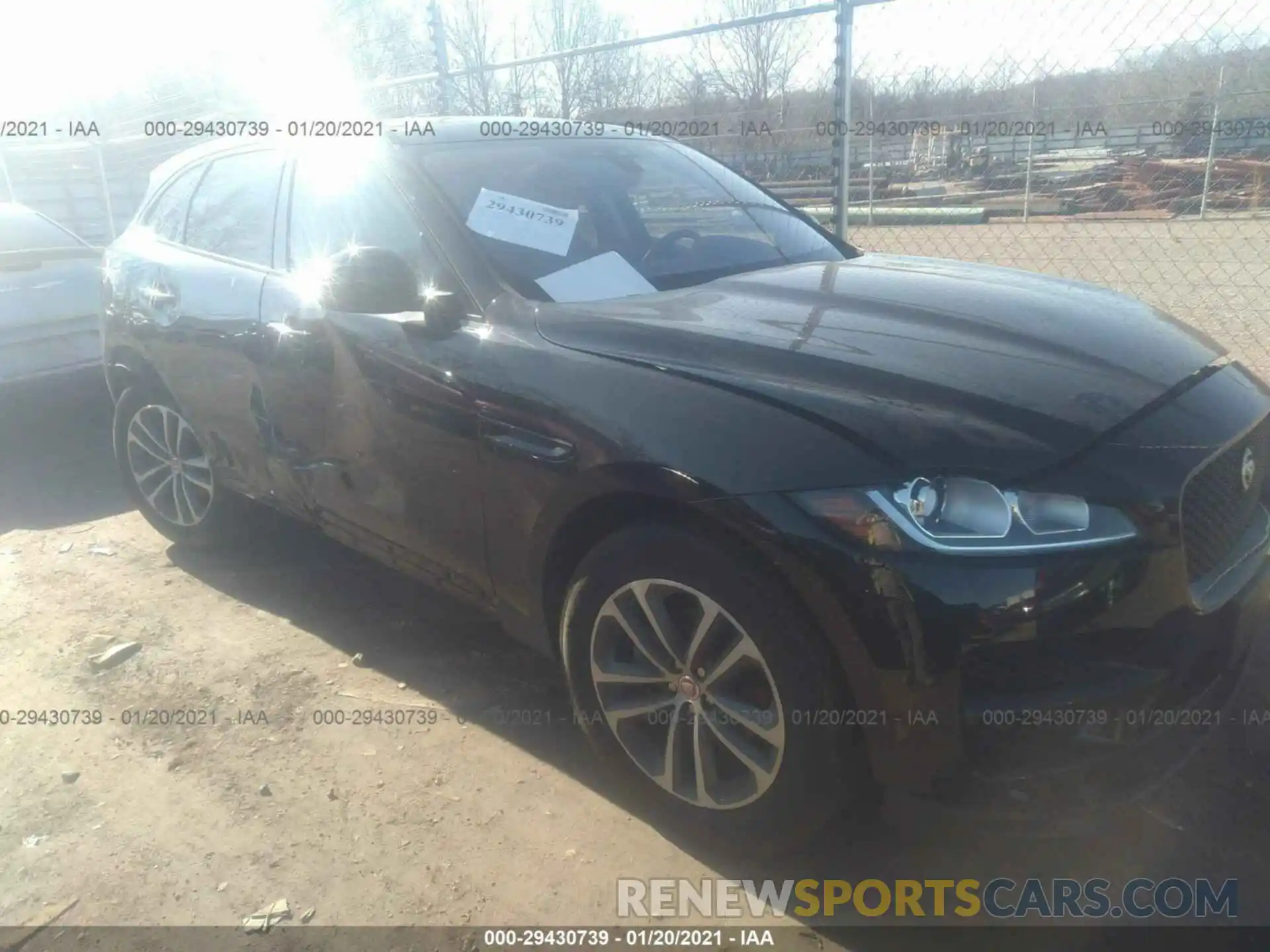 1 Photograph of a damaged car SADCJ2FX0KA360235 JAGUAR F-PACE 2019