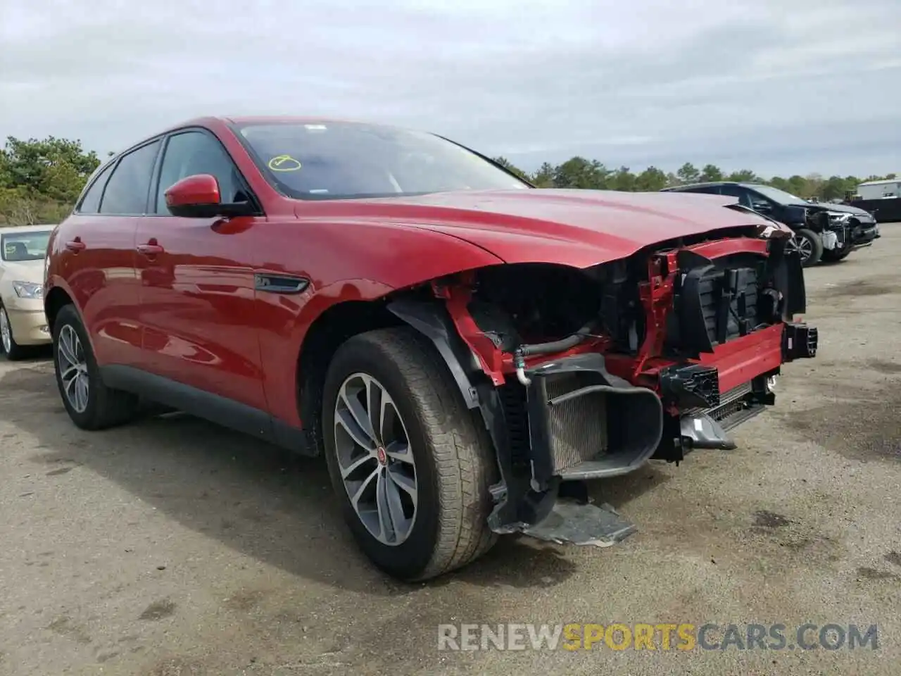 1 Photograph of a damaged car SADCJ2FX0KA396216 JAGUAR F-PACE 2019