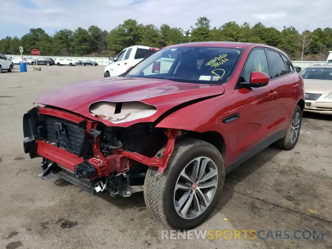 2 Фотография поврежденного автомобиля SADCJ2FX0KA396216 JAGUAR F-PACE 2019