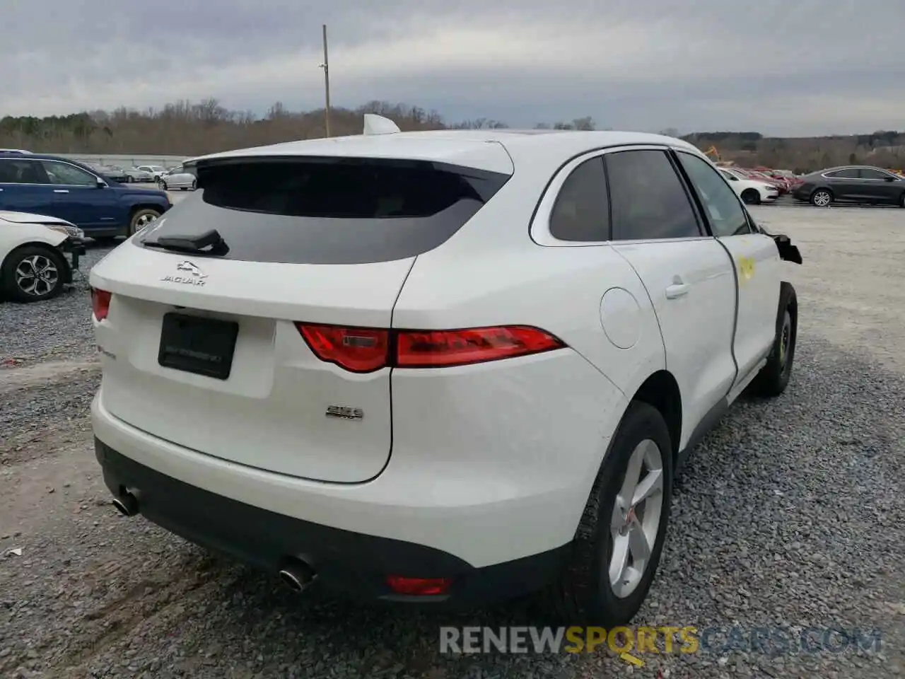 4 Фотография поврежденного автомобиля SADCJ2FX0KA609990 JAGUAR F-PACE 2019