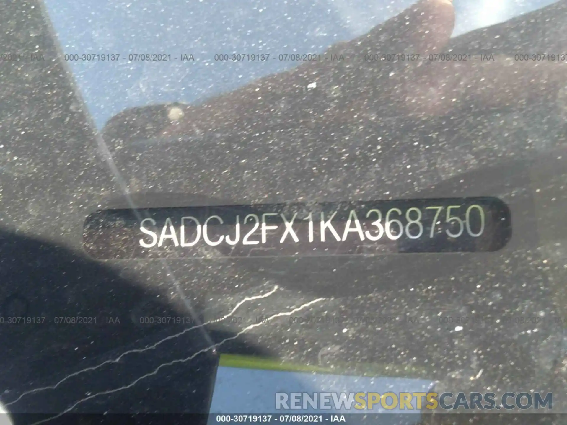 9 Photograph of a damaged car SADCJ2FX1KA368750 JAGUAR F-PACE 2019