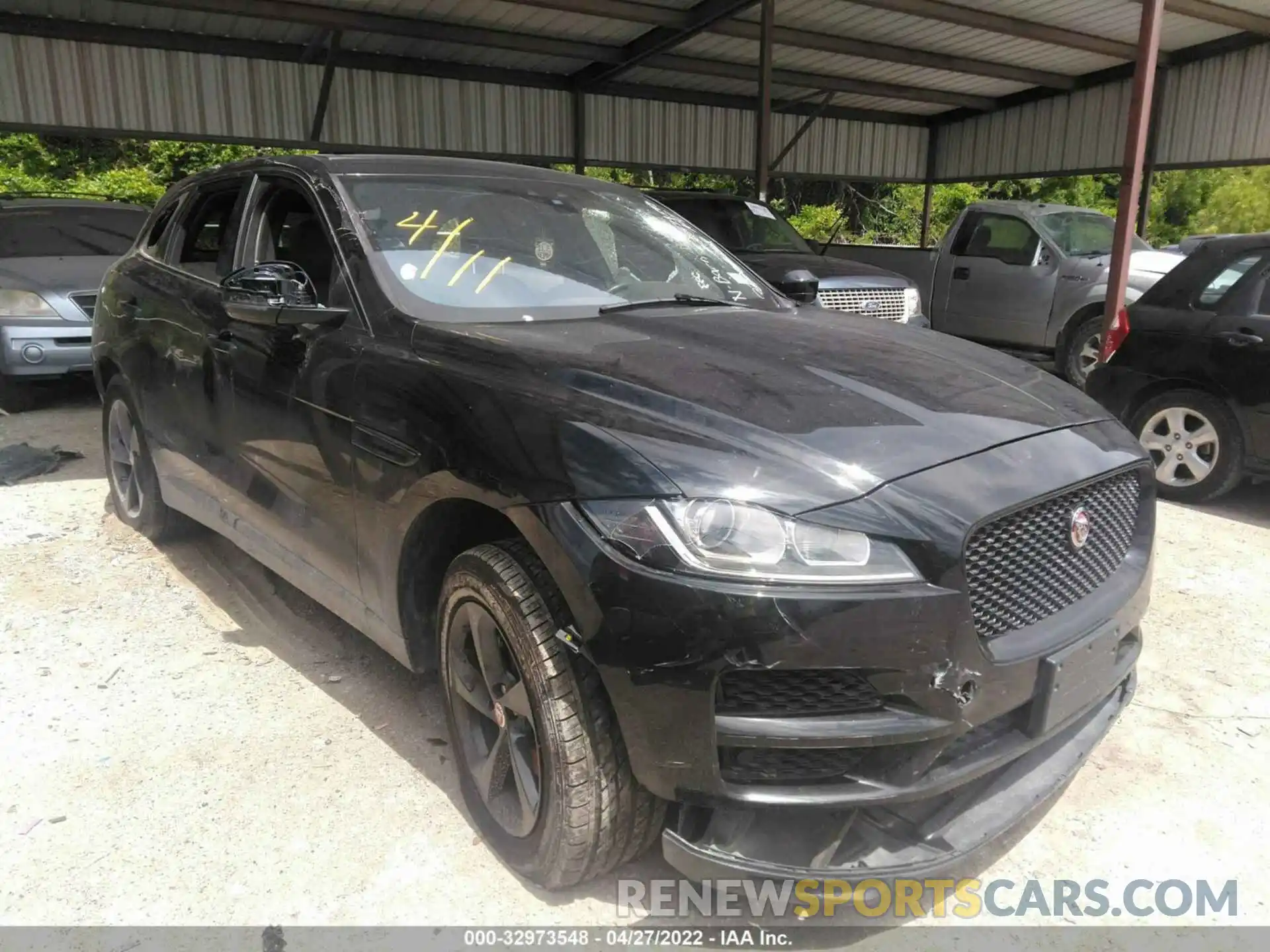 1 Photograph of a damaged car SADCJ2FX1KA604443 JAGUAR F-PACE 2019