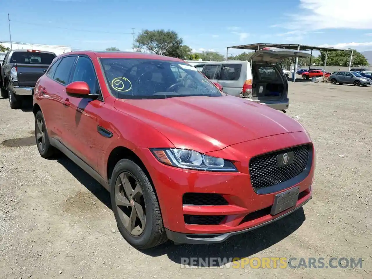 1 Photograph of a damaged car SADCJ2FX3KA354350 JAGUAR F-PACE 2019